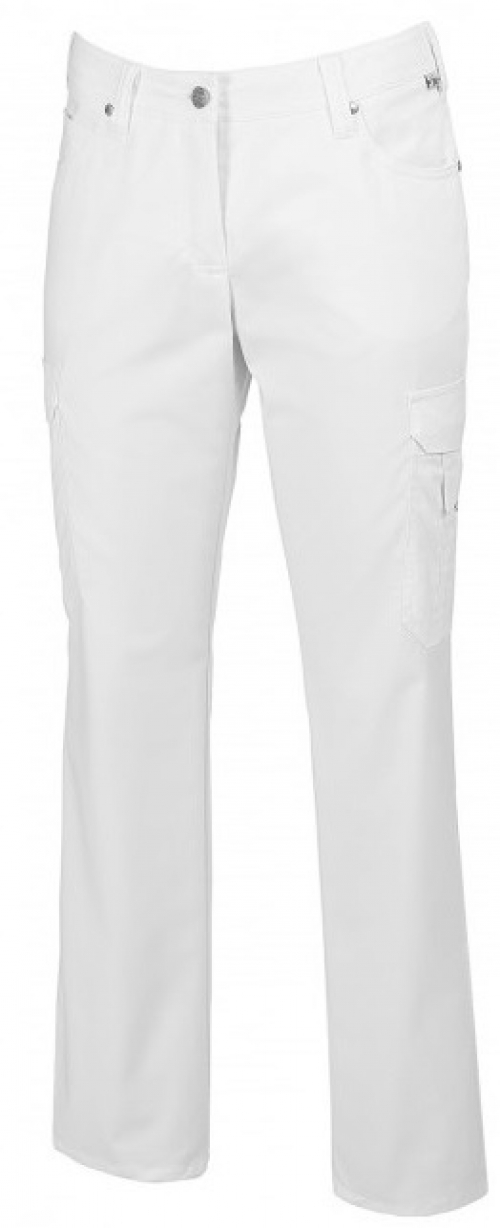 Gr.54L BP Damen Jeans Arbeitshose Berufshose Five Pocket Form Medizin Pflege Praxis Klinik weiß