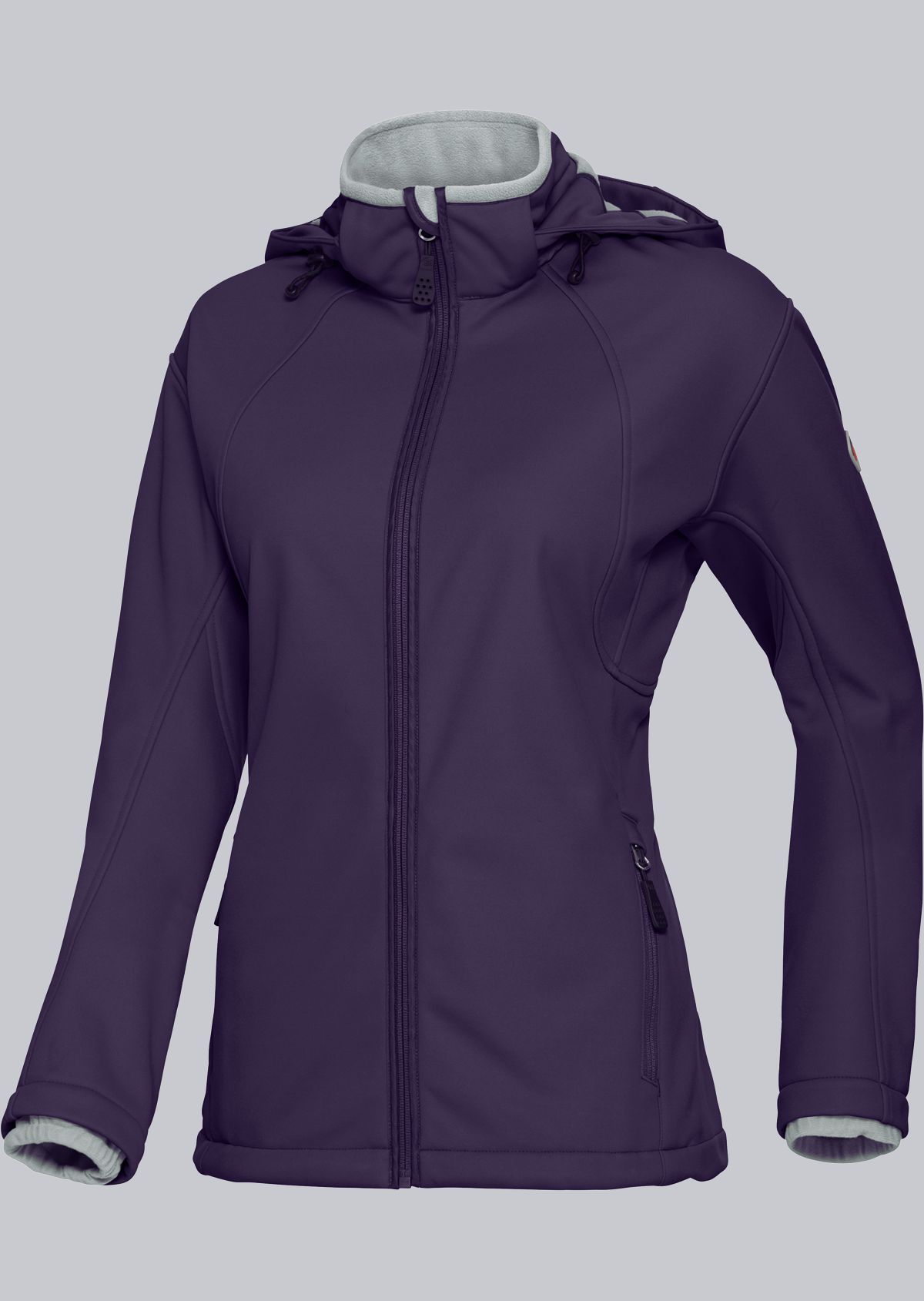 BP-Kälteschutz, Damen-Softshelljacke, aubergine