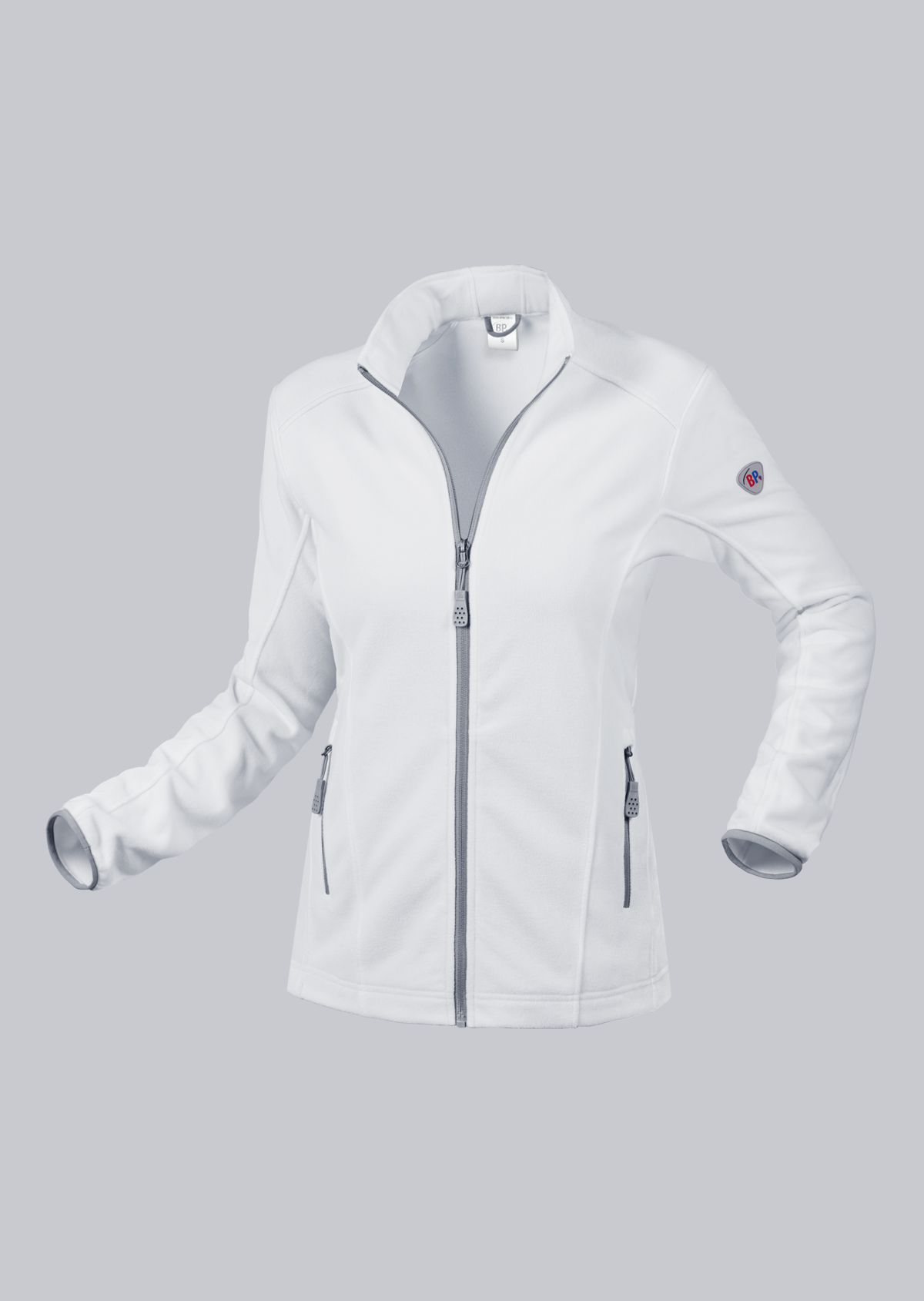 BP-Kälteschutz, Damen-Fleece-Arbeits-Berufs-Jacke, 275 g/m², weiß