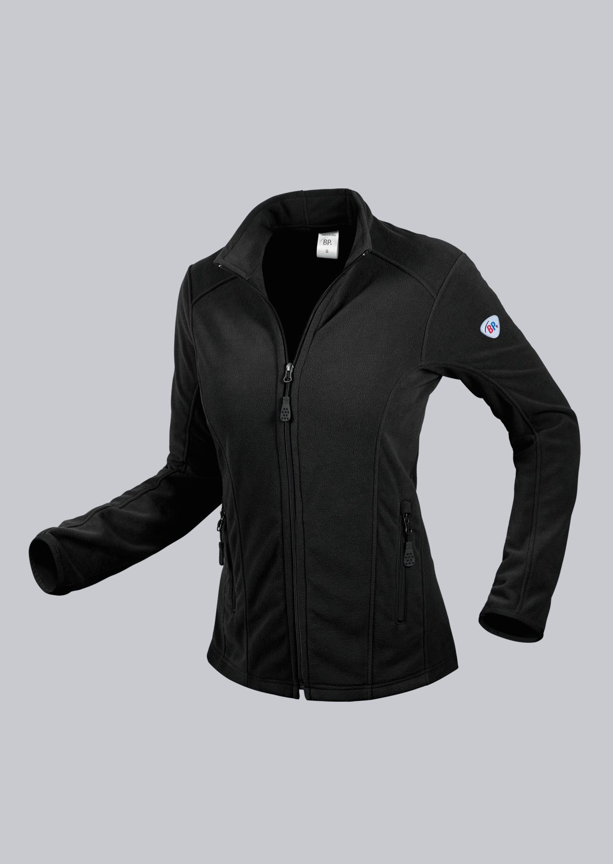 BP-Kälteschutz, Damen-Fleece-Arbeits-Berufs-Jacke, 275 g/m², schwarz