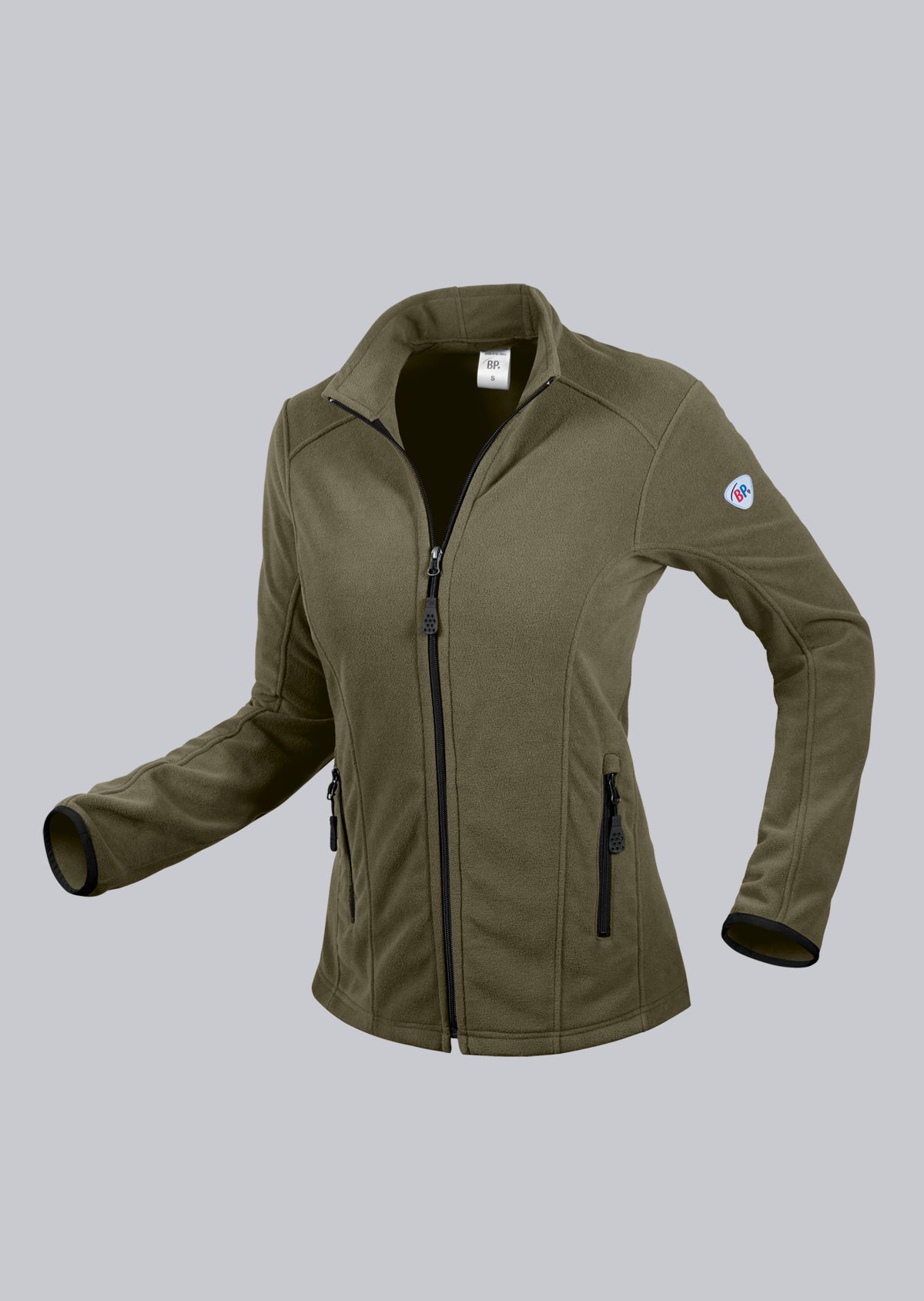 BP-Kälteschutz, Damen-Fleece-Arbeits-Berufs-Jacke, 275 g/m², oliv