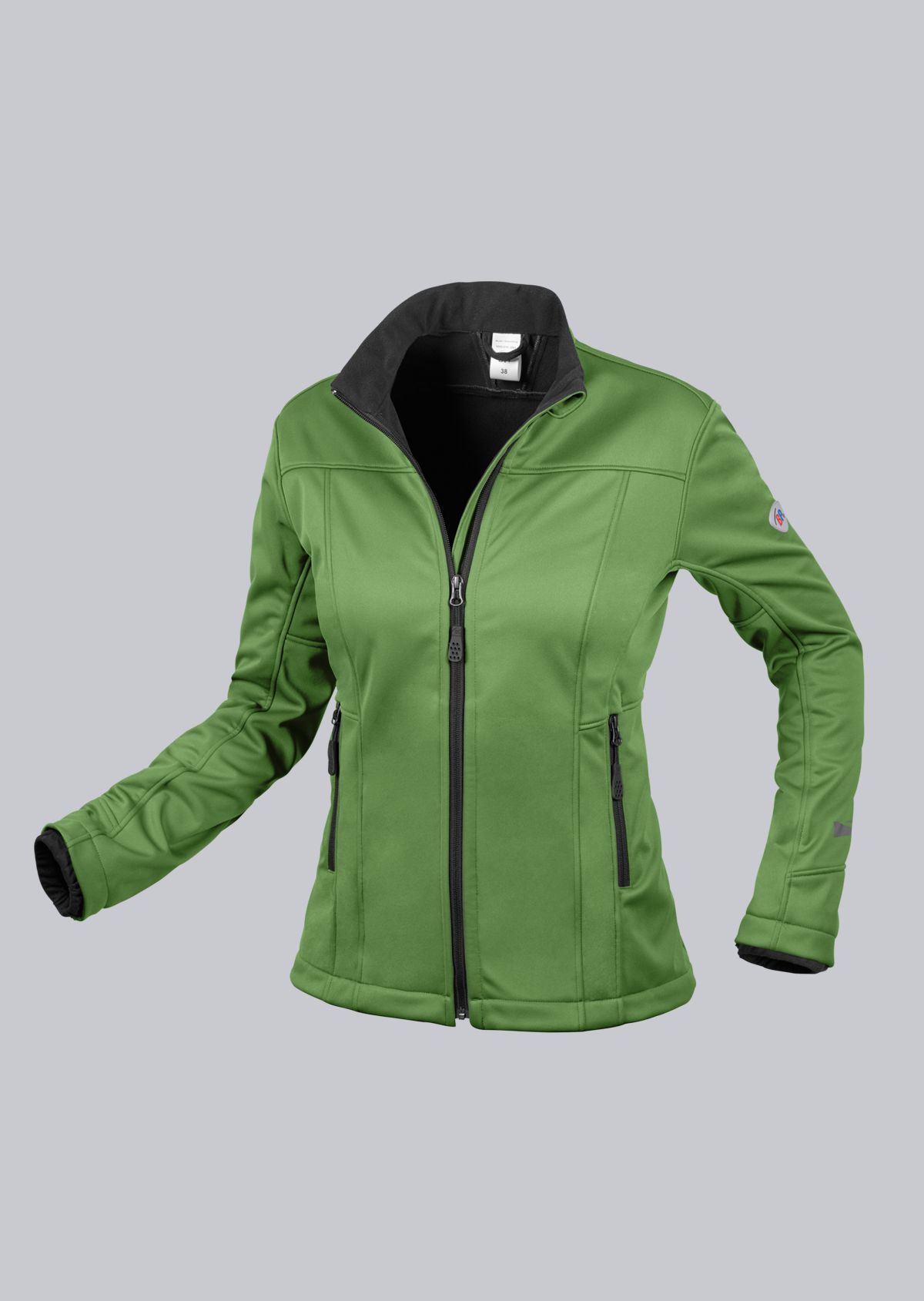 BP-Kälteschutz, Damen-Softshell-Arbeits-Berufs-Jacke, 255 g/m², new green