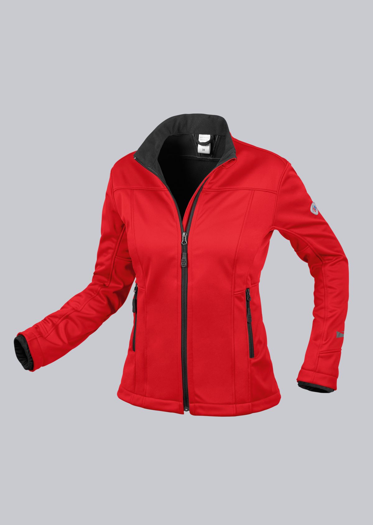 BP-Kälteschutz, Damen-Softshell-Arbeits-Berufs-Jacke,ljacke, 255 g/m², rot