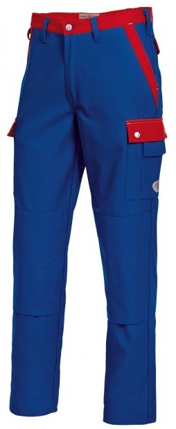 BP Bundhose Arbeitshose Berufshose Workerhose Arbeitskleidung Berufskleidung königsblau rot ca 305g