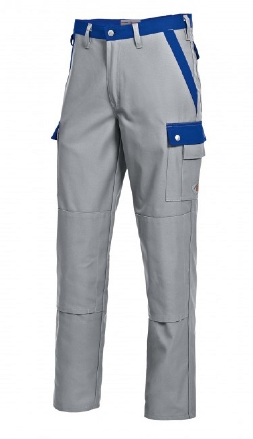Gr.46 BP-Workwear, Arbeits-Berufs-Bund-Hose, ca. 305g/m², hellgrau/königsblau
