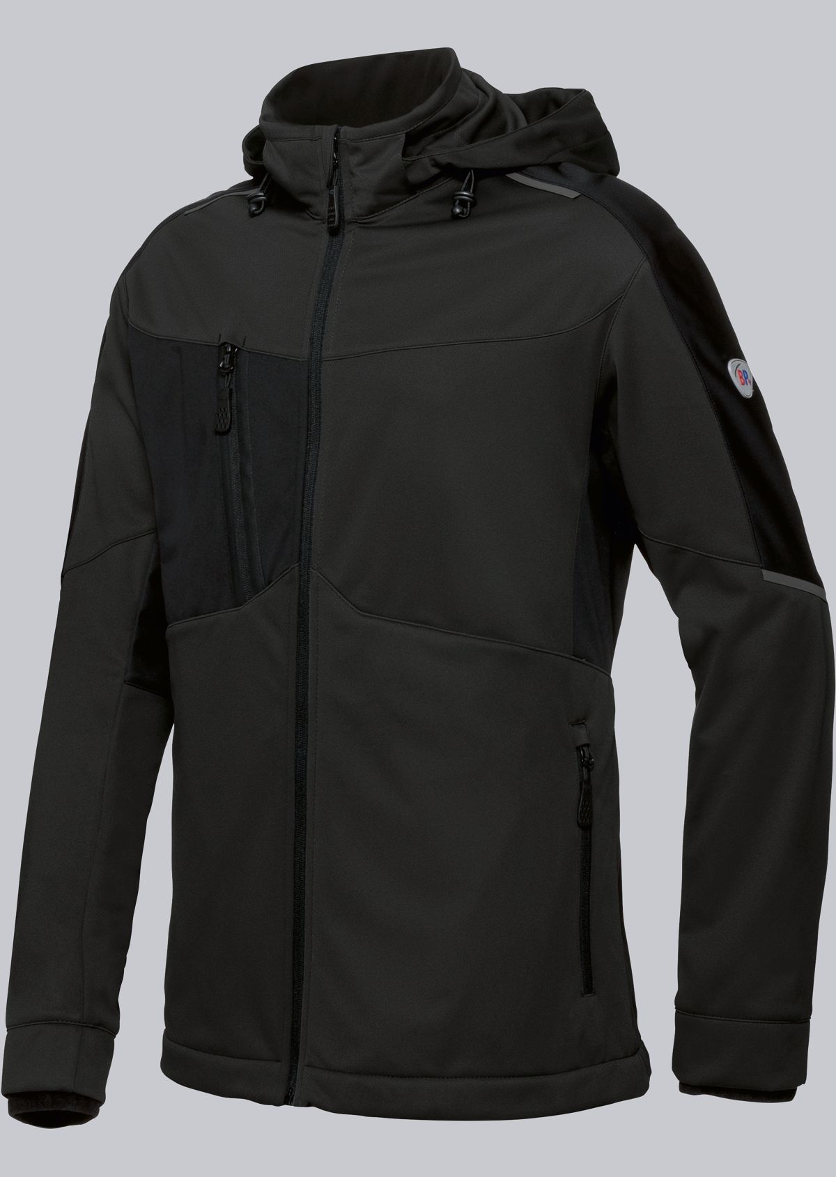 BP-Kälteschutz, Herren-Softshelljacke, BPlus Modern Stretch, schwarz