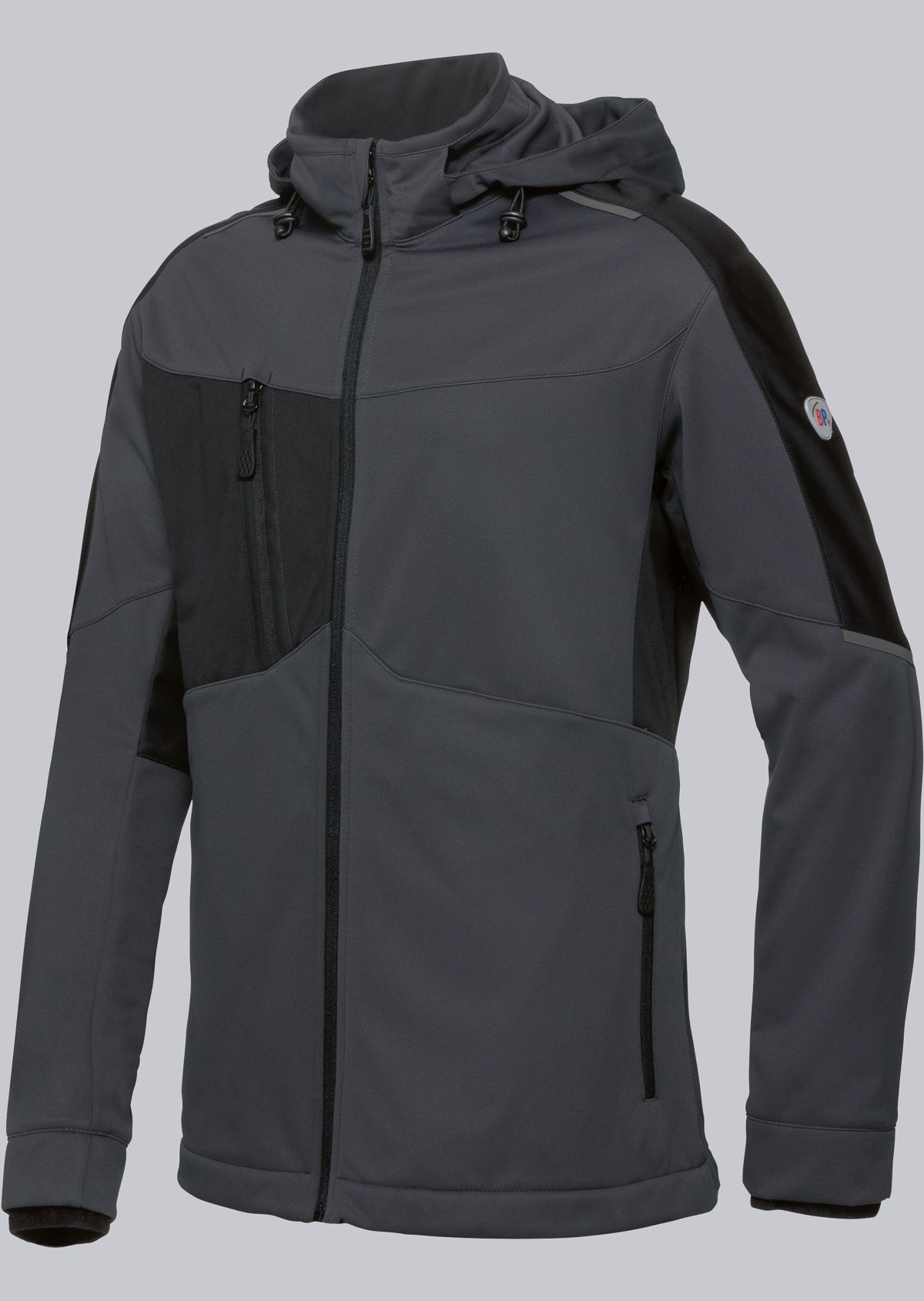 BP-Kälteschutz, Herren-Softshelljacke, BPlus Modern Stretch, anthrazit/schwarz