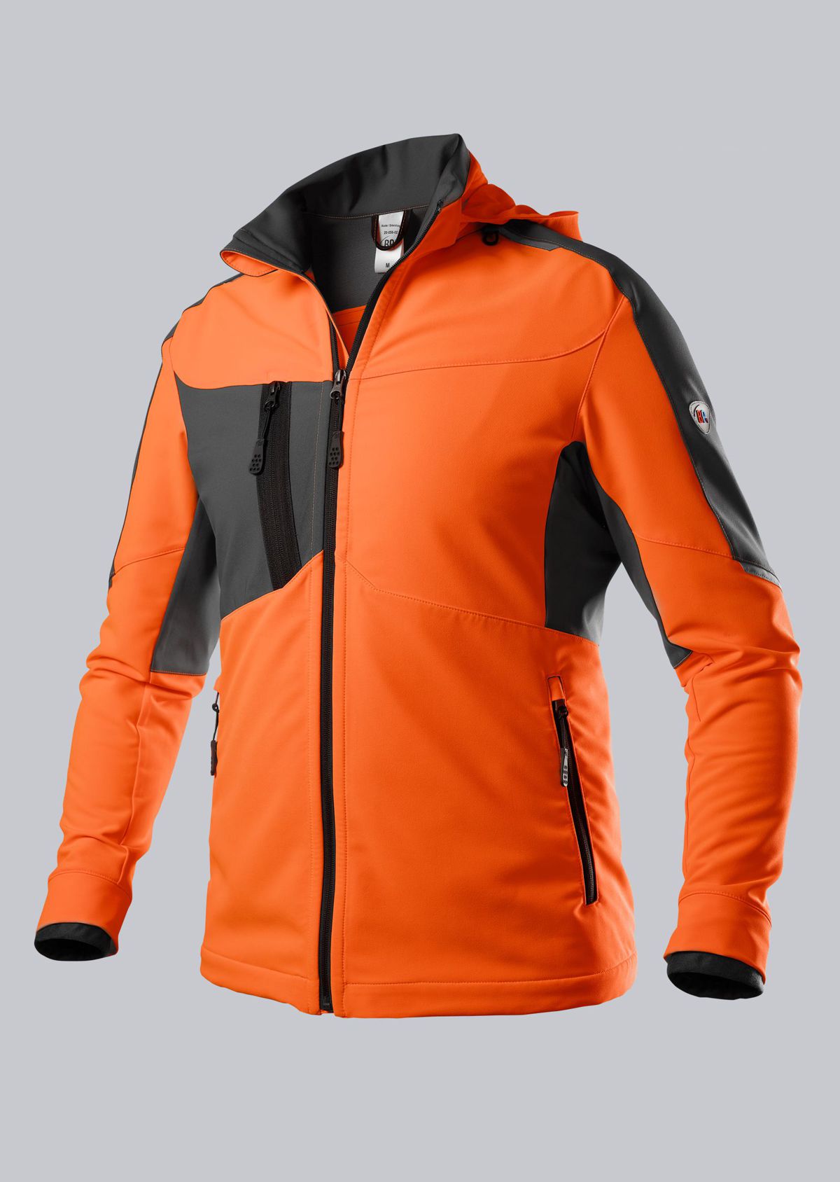 BP-Warnschutz, Warn-Superstretch-Jacke für Herren, warnorange/anthrazit