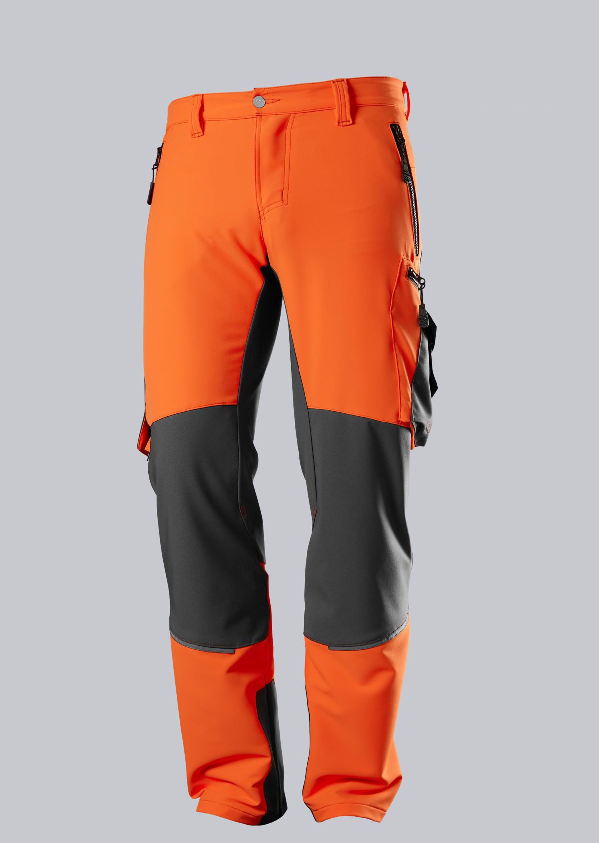 BP-Warnschutz, Warn-Superstretch-Hose für Herren, warnorange/anthrazit