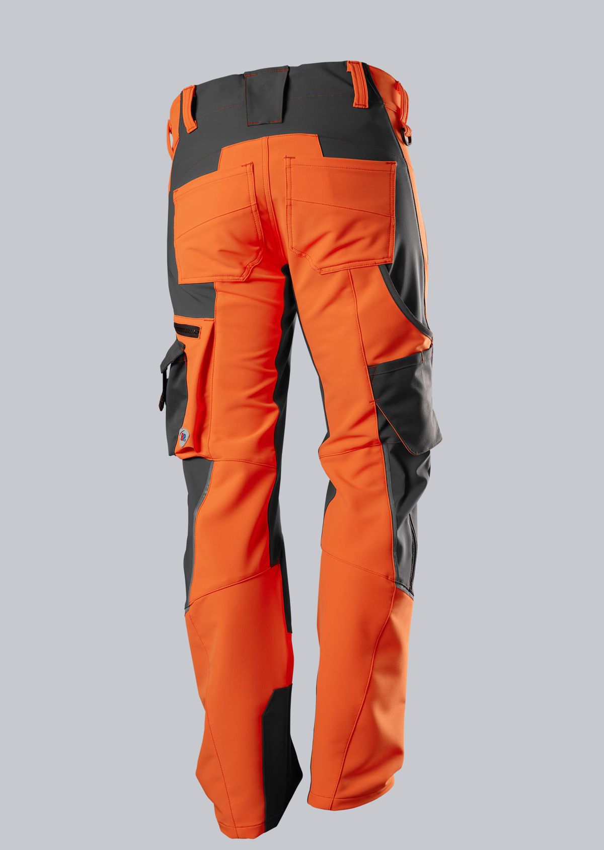 BP-Warnschutz, Warn-Superstretch-Hose für Herren, warnorange/anthrazit