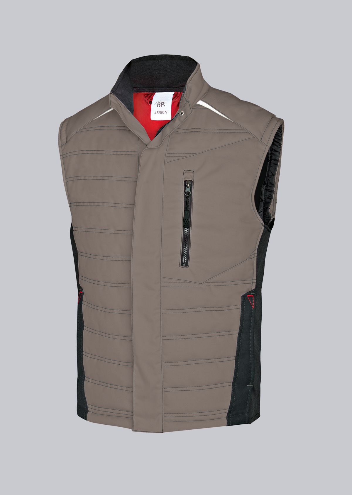BP-Kälteschutz, Herren-Winter-Arbeits-Berufs-Weste, Thermoweste, ca. 250g/m², walnuss