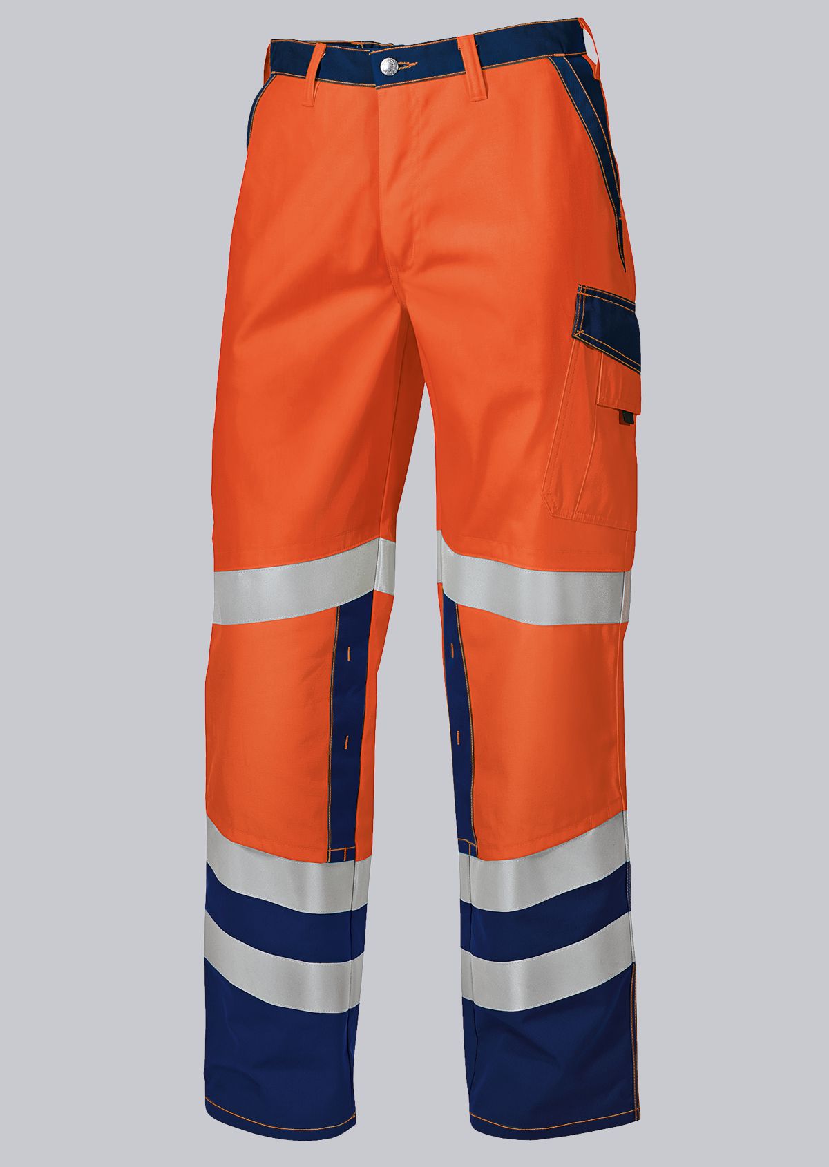 BP-Warnschutz, Warn-Bundhose, ca. 270g/m², warnorange/dunkelblau