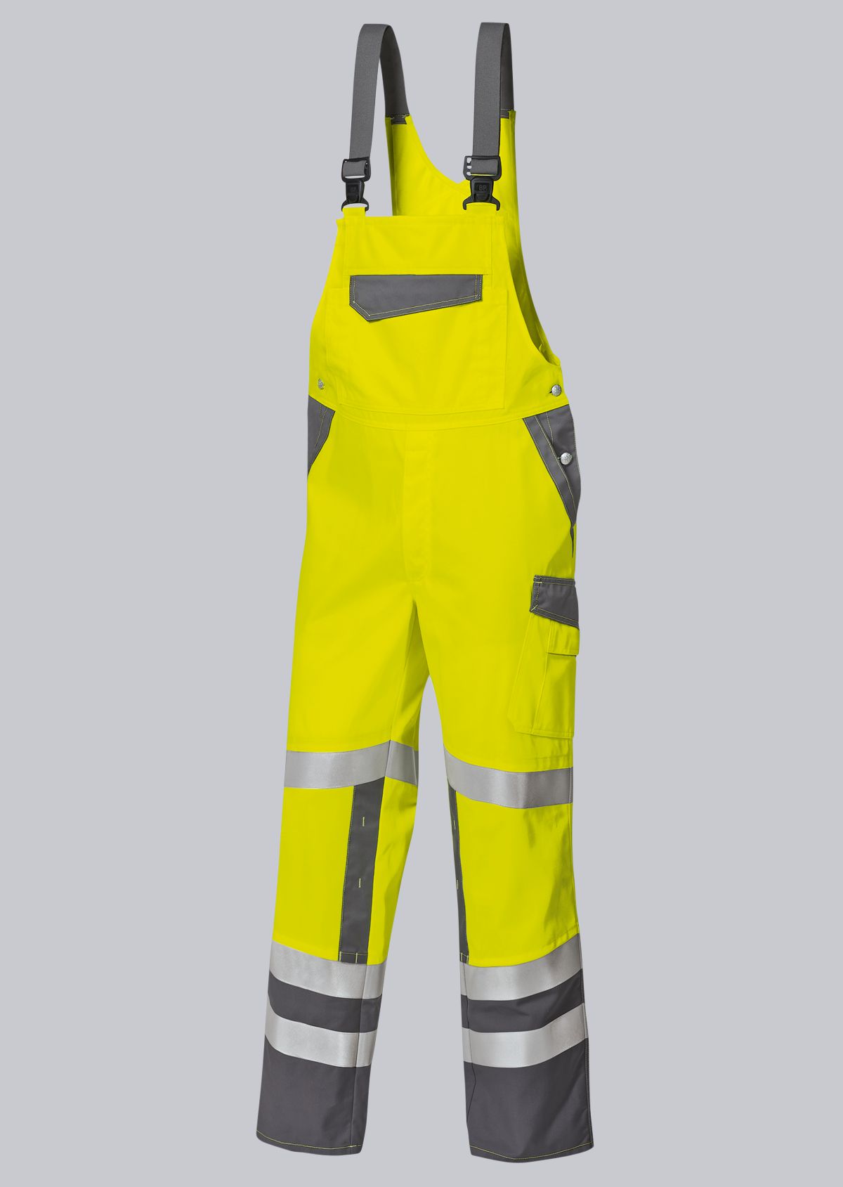 BP-Warnschutz, Warn-Latzhose, ca. 270g/m², warngelb/dunkelgrau