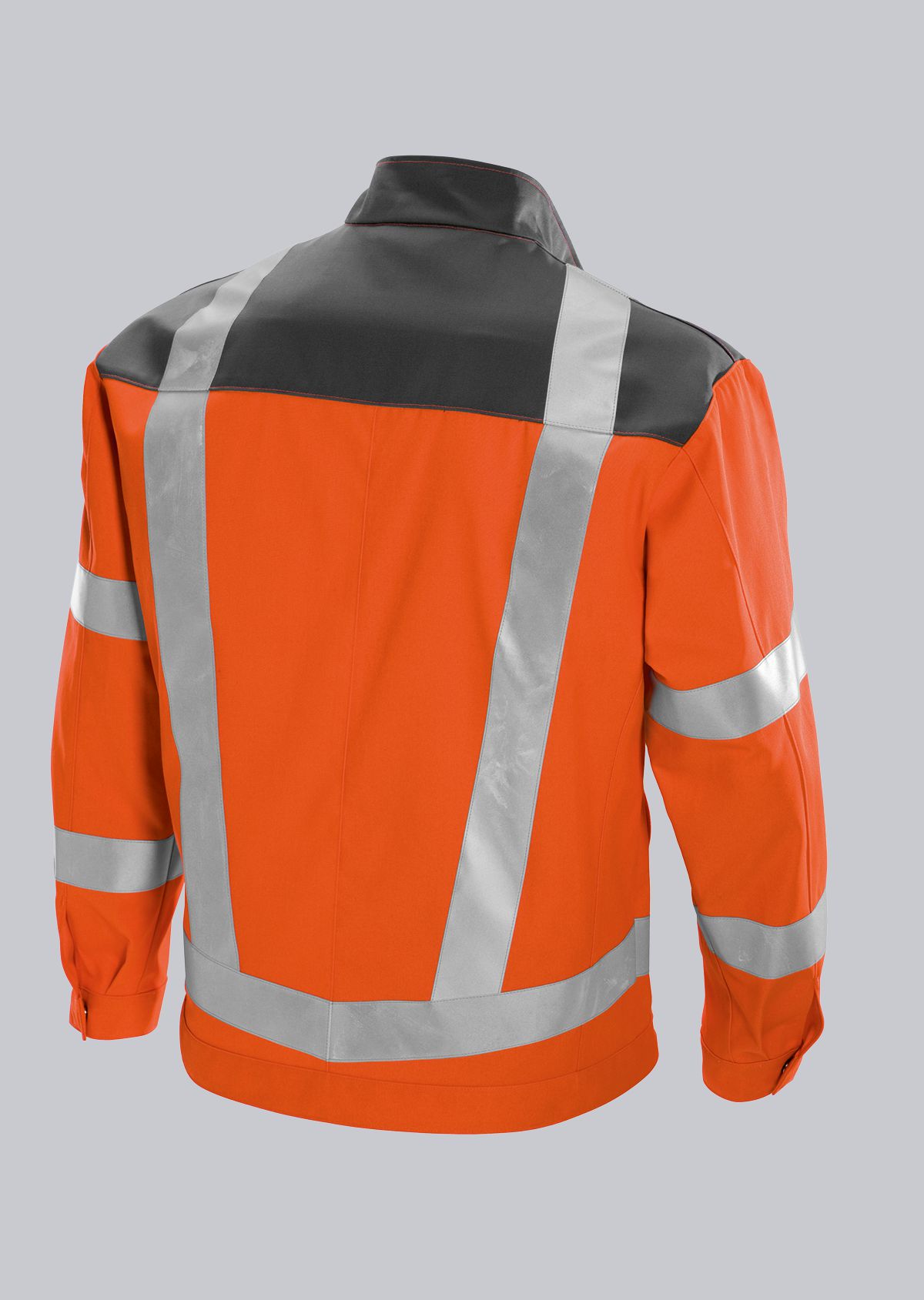 BP-Warnschutz, Warn-Jacke,  ca. 270g/m², warnorange/dunkelgrau