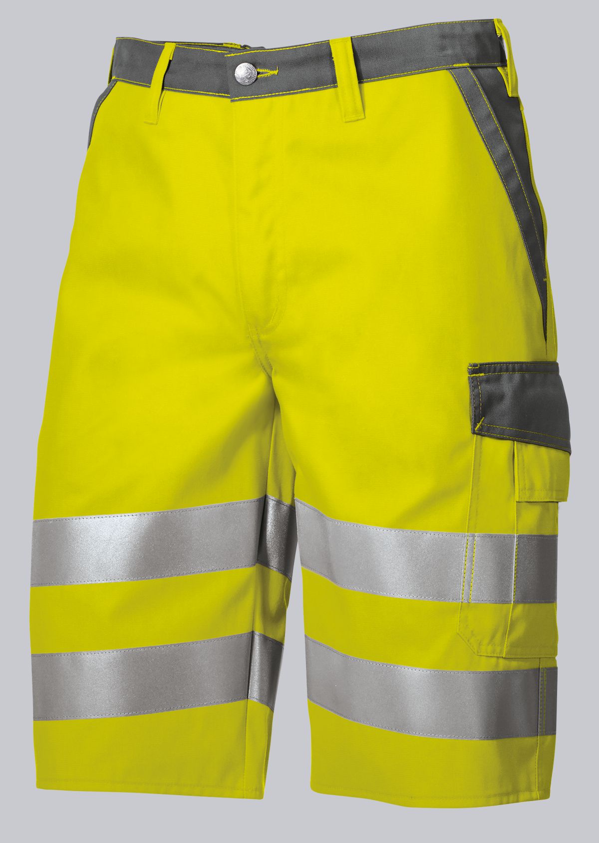 BP-Warnschutz, Warn-Shorts, BProtected, ca. 270g/m², warngelb/dunkelgrau