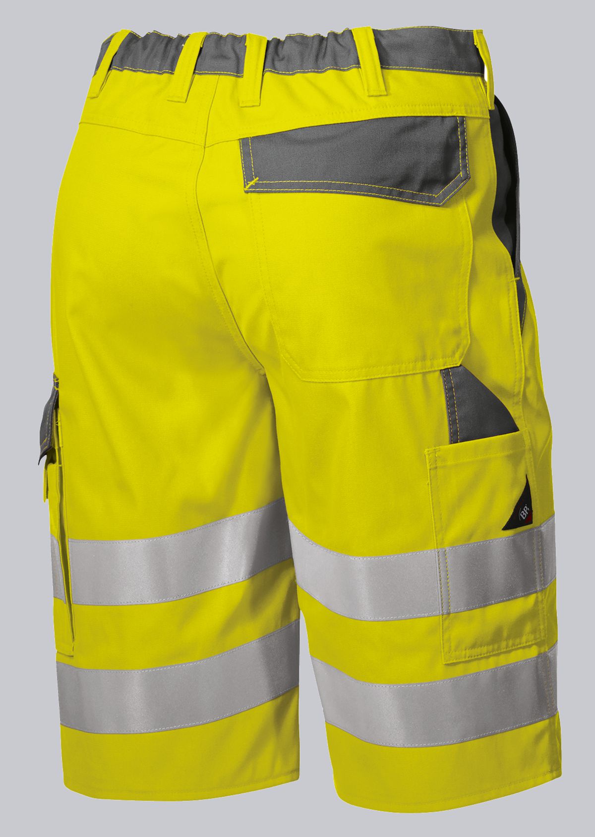 BP-Warnschutz, Warn-Shorts, BProtected, ca. 270g/m², warngelb/dunkelgrau