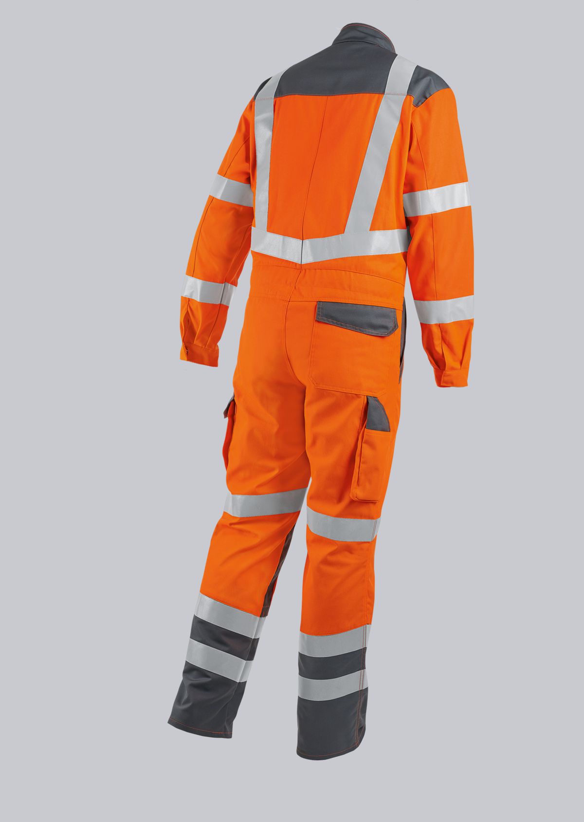 BP-Warnschutz, Warn-Overall, Bprotected, ca. 270g/m², warnorange/dunkelgrau