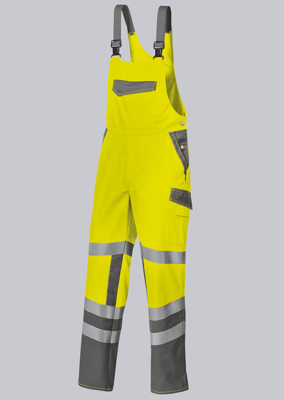 BP-Warnschutz, Warn-Latzhose, ca. 270g/m², warngelb/dunkelgrau