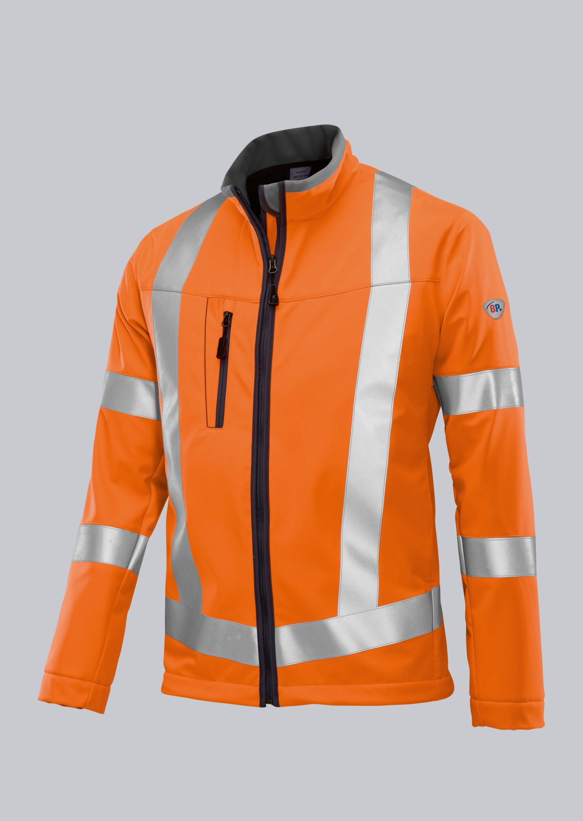 BP-Warnschutz, Warn-Softshelljacke, ca. 320g/m², warnorange