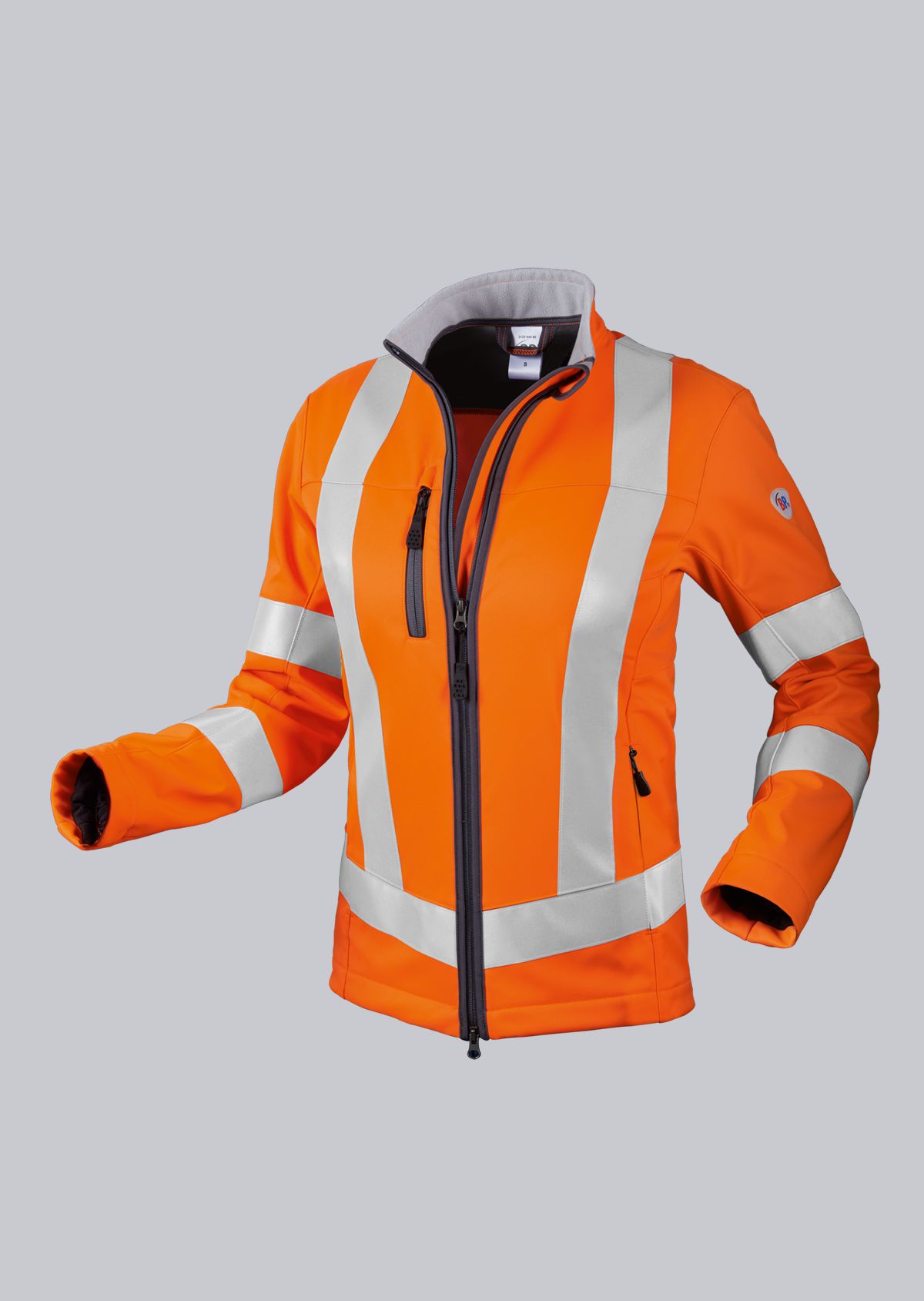 BP-Warnschutz, Warn-Damen-Softshelljacke, ca. 320 g/m², warnorange
