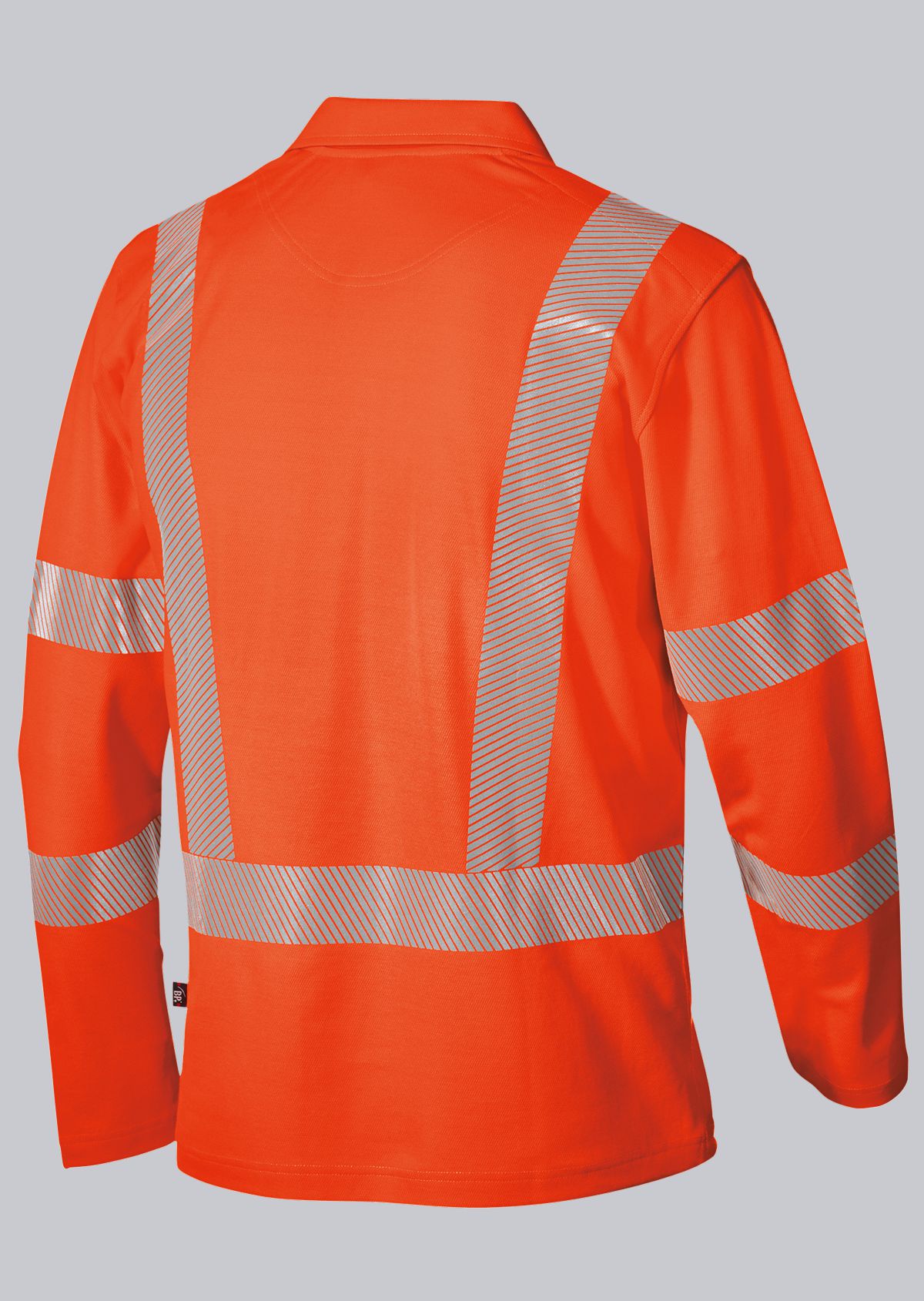 BP-Warnschutz, Warn-Langarmpoloshirt für Sie & Ihn, warnorange