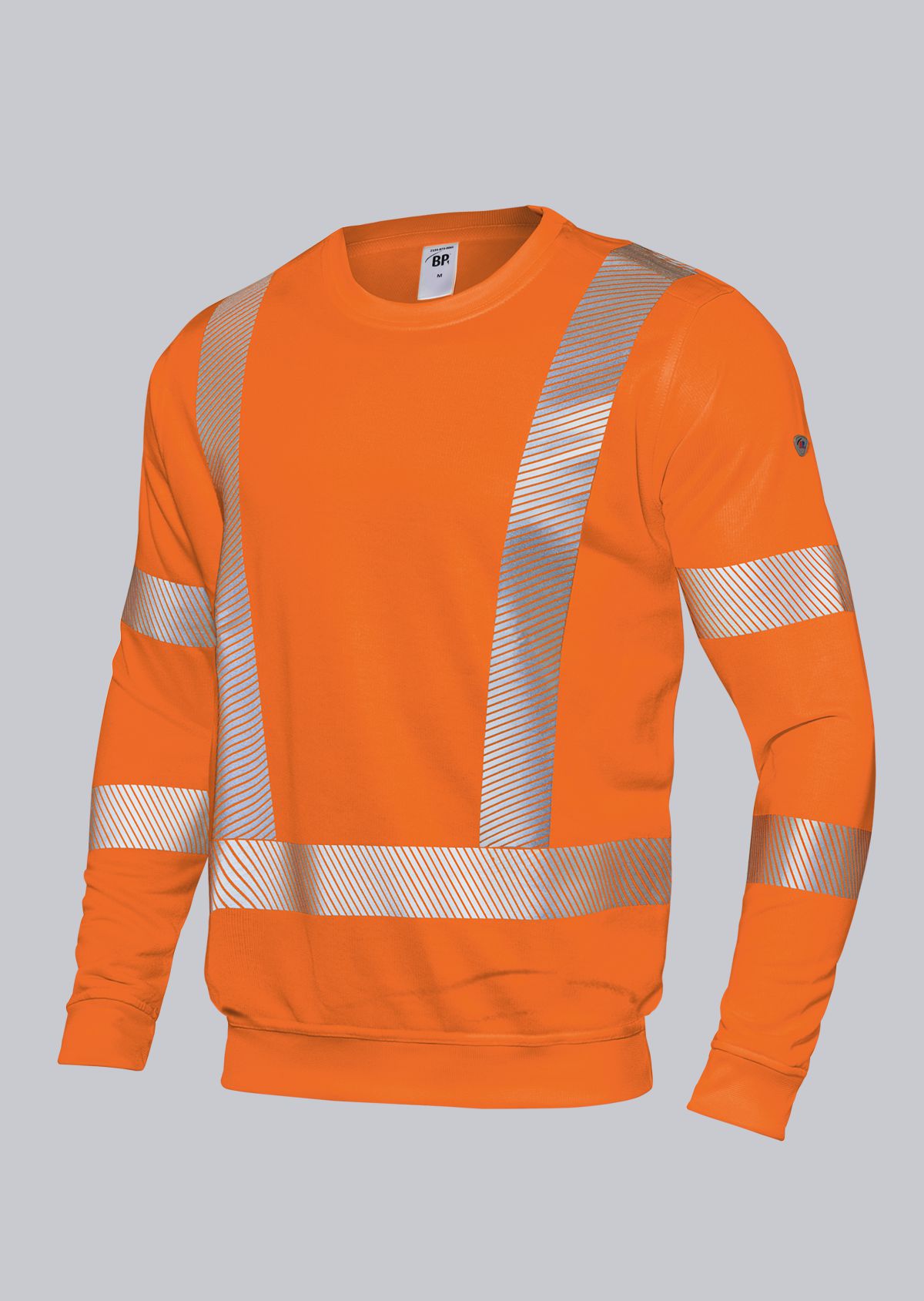 BP-Warnschutz, Warn-Sweatshirt für Sie & Ihn, warnorange