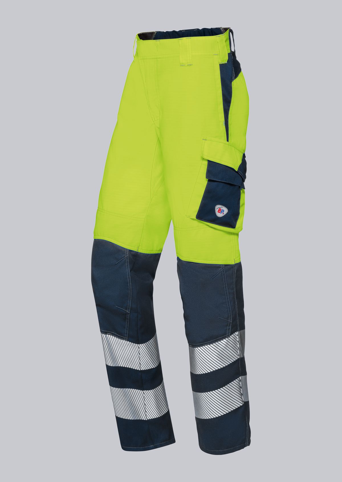 BP-Warnschutz, Warn-Herren-Arbeitshose, Multi Protect Plus, warngelb/nachtblau