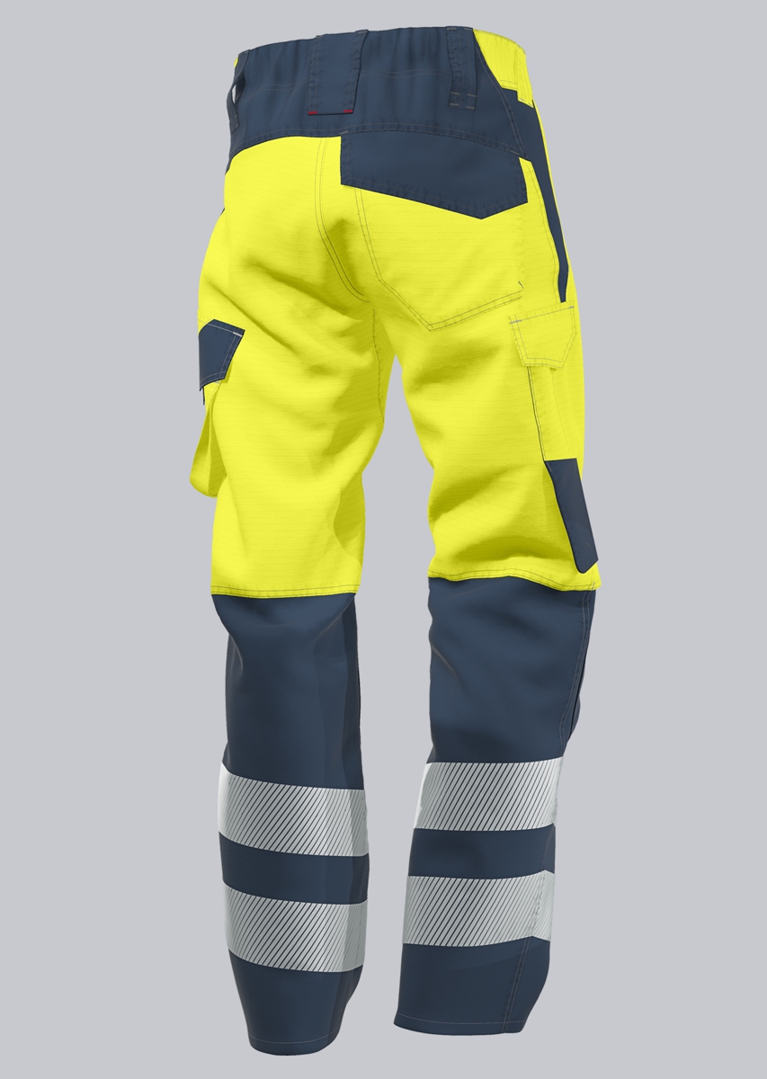 BP-Warnschutz, Warn-Herren-Arbeitshose, Multi Protect Plus, warngelb/nachtblau