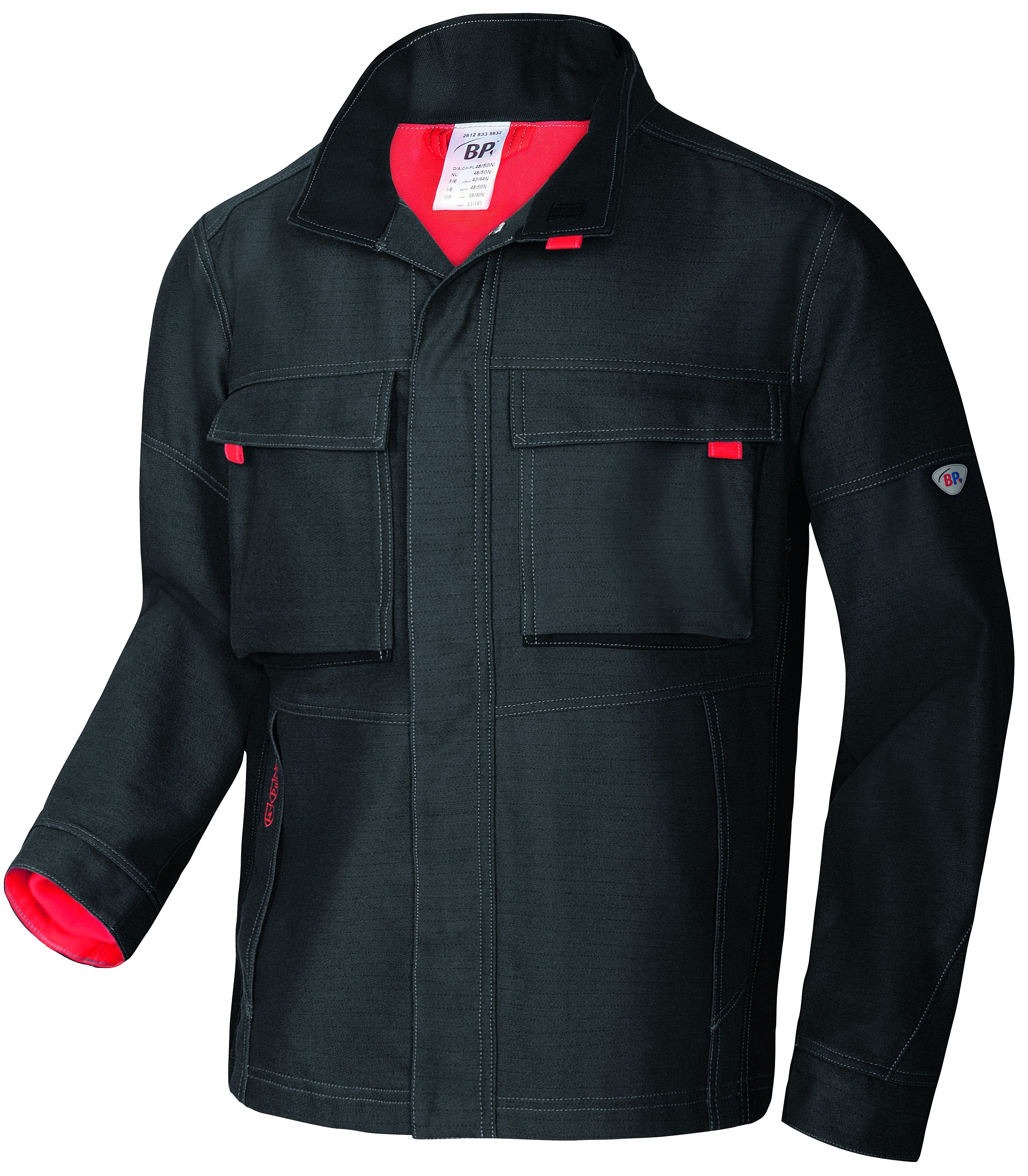 BP Arbeitsjacke Berufsjacke Schutzjacke Arbeitskleidung Berufskleidung Welders Comfort anthrazit schwarz ca 410g