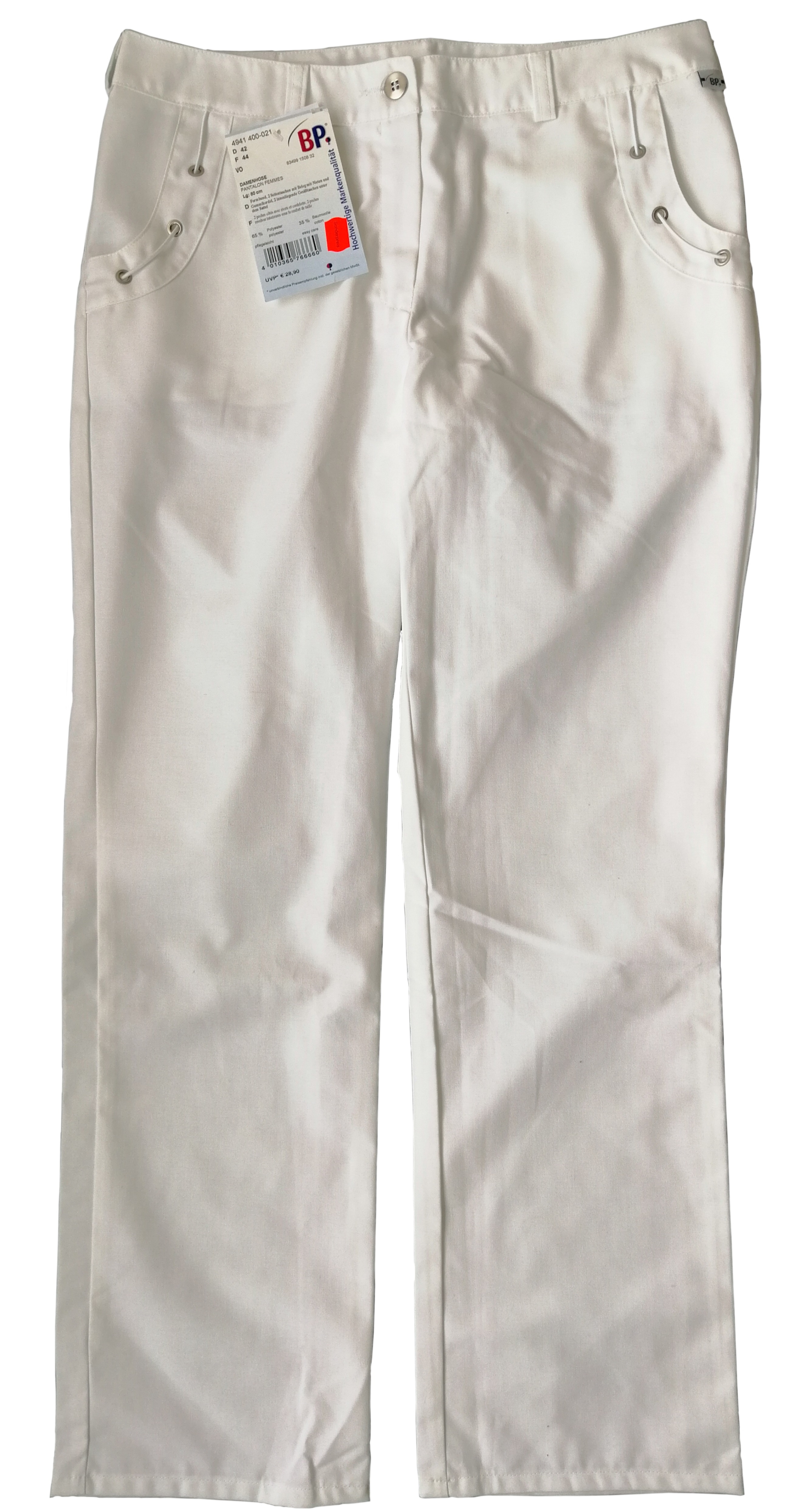 Gr.42 BP-Damenhose, 80 cm, weiß