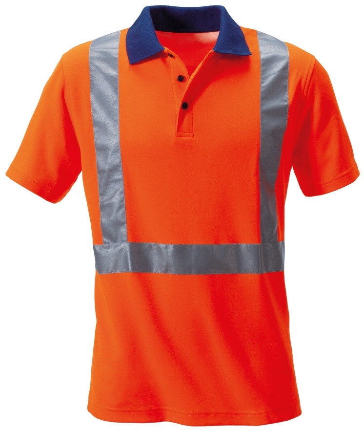rofa sj Warnschutz Polohemd Arbeitshemd orange