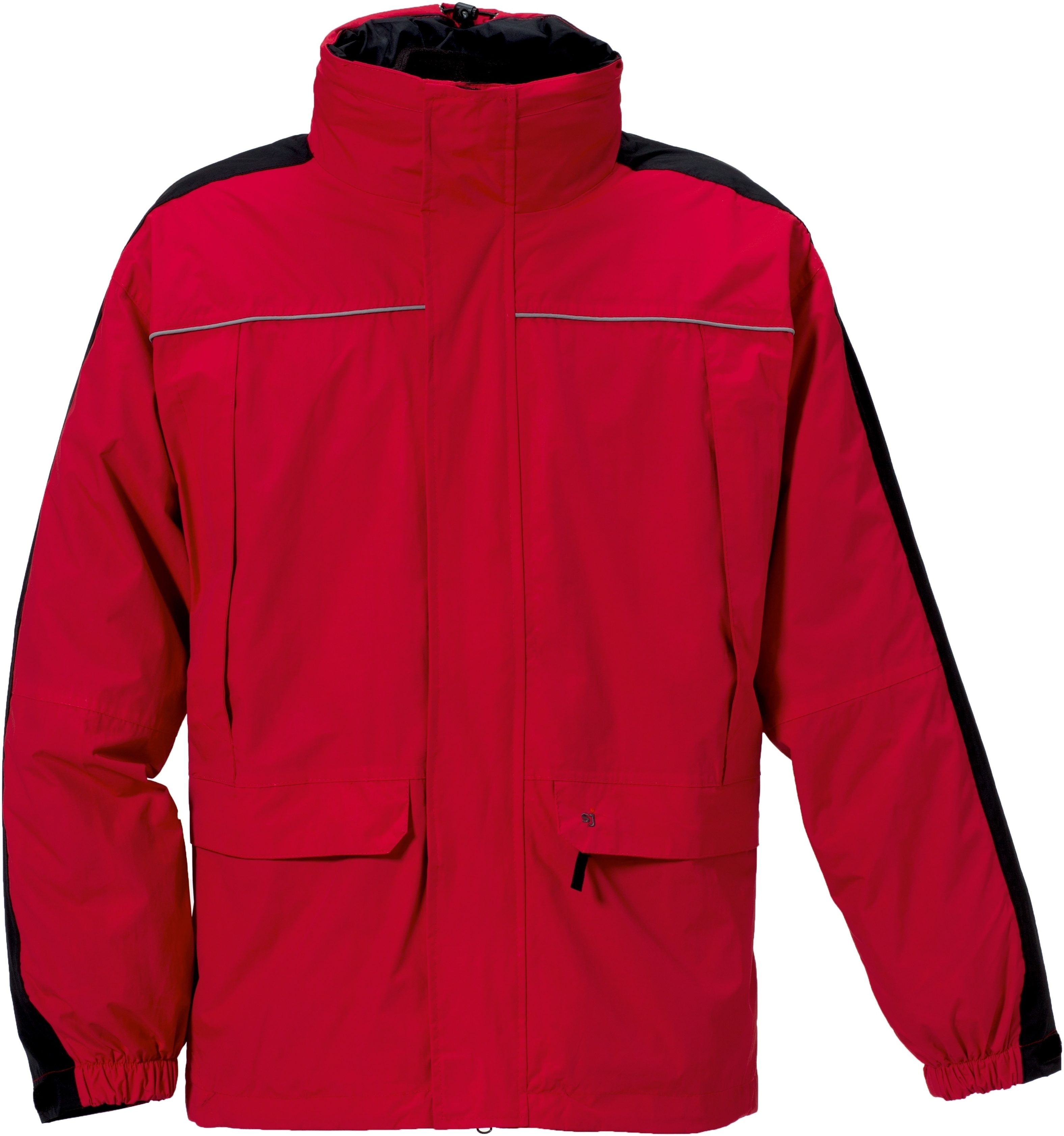 ROFA-Kälteschutz, Funktions-Wetter- und Winter-Arbeits-Berufs-Jacke, rot-schwarz
