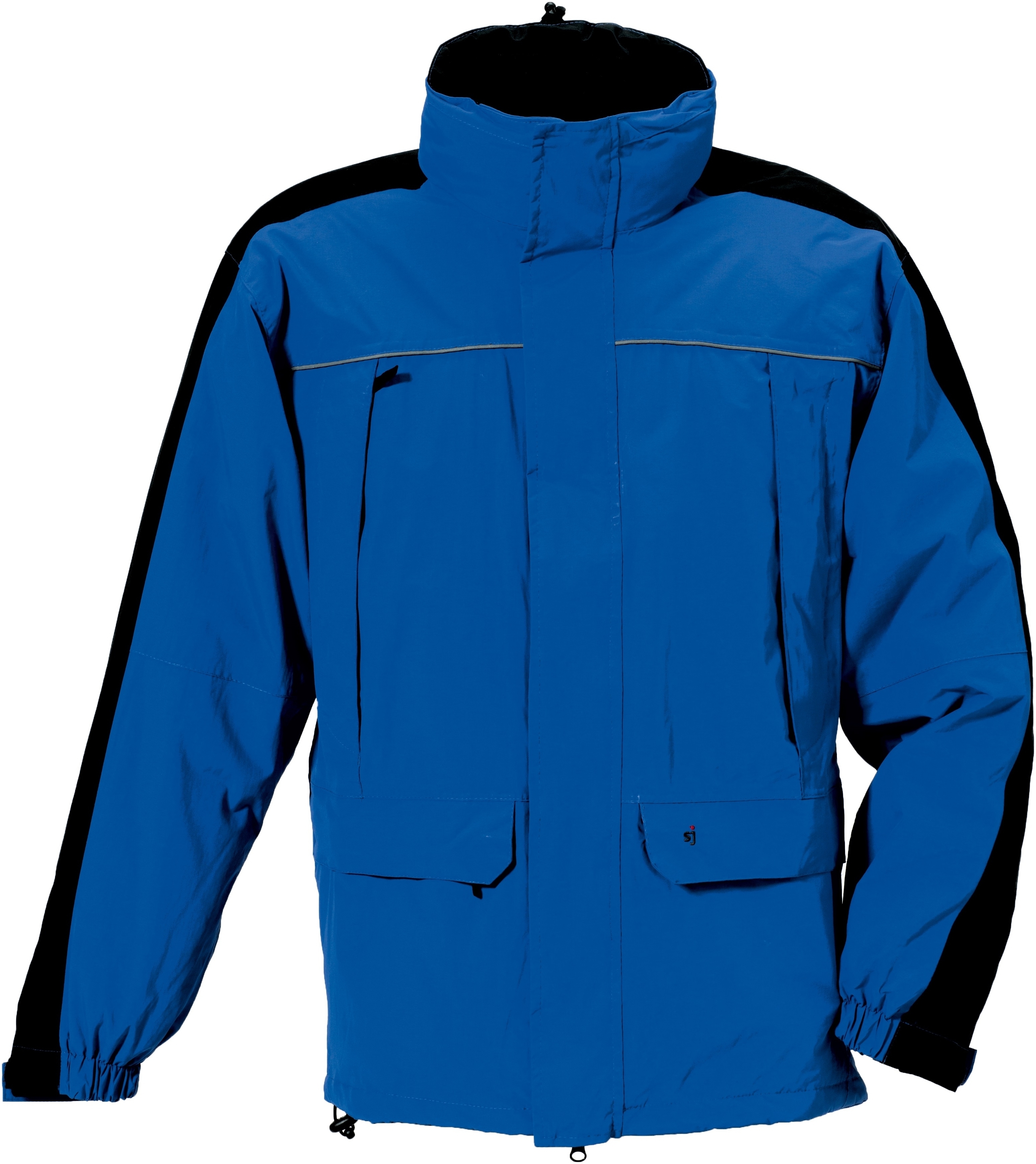 ROFA-Kälteschutz, Funktions-Wetter- und Winter-Arbeits-Berufs-Jacke, kornblau-schwarz
