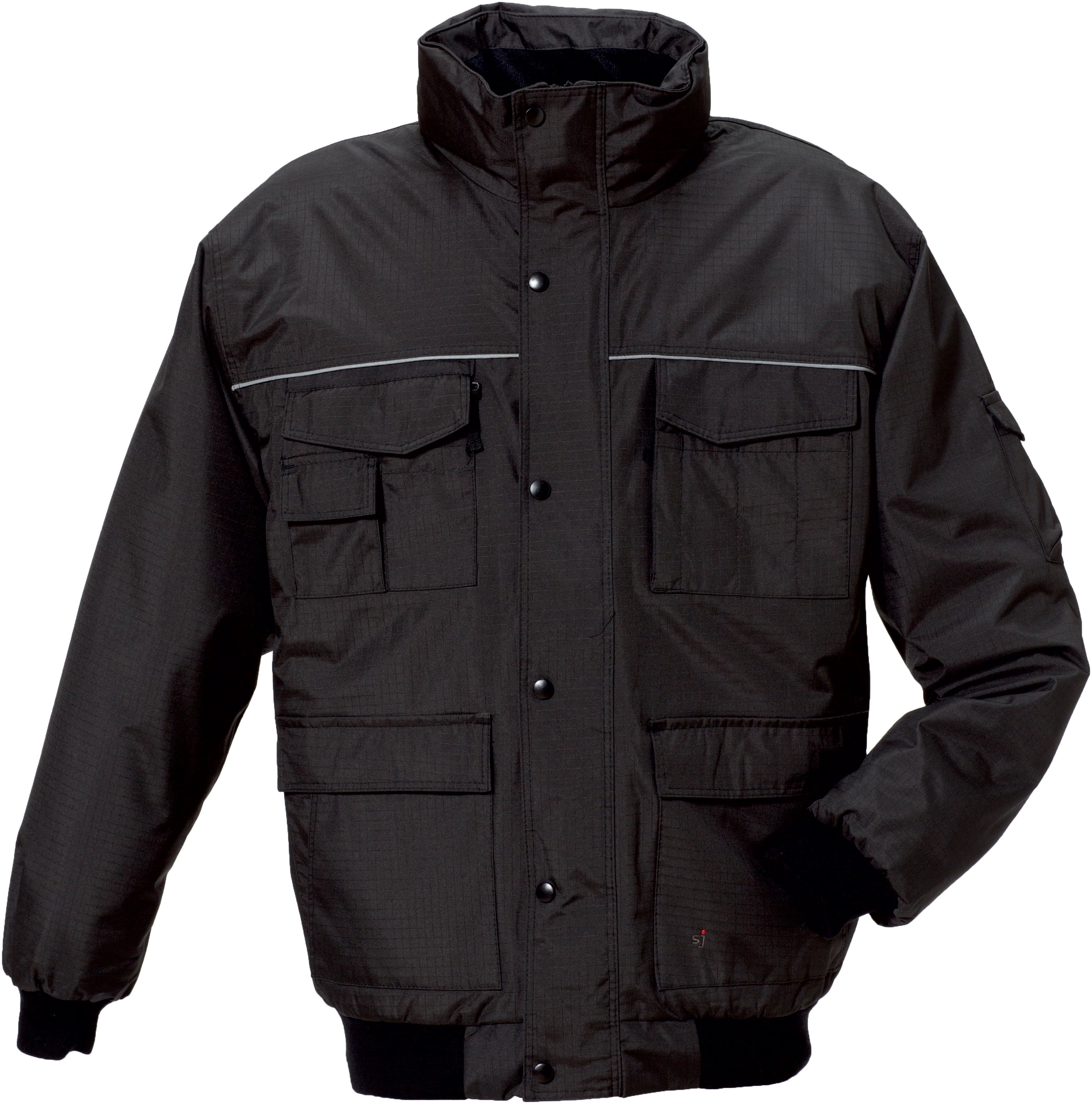 ROFA-Nässeschutz, Regenschutz, SJ-Regen-Nässe-Wetter-Schutz-Jacke, Wetterblouson, ca. 240 g/m², rot-schwarz