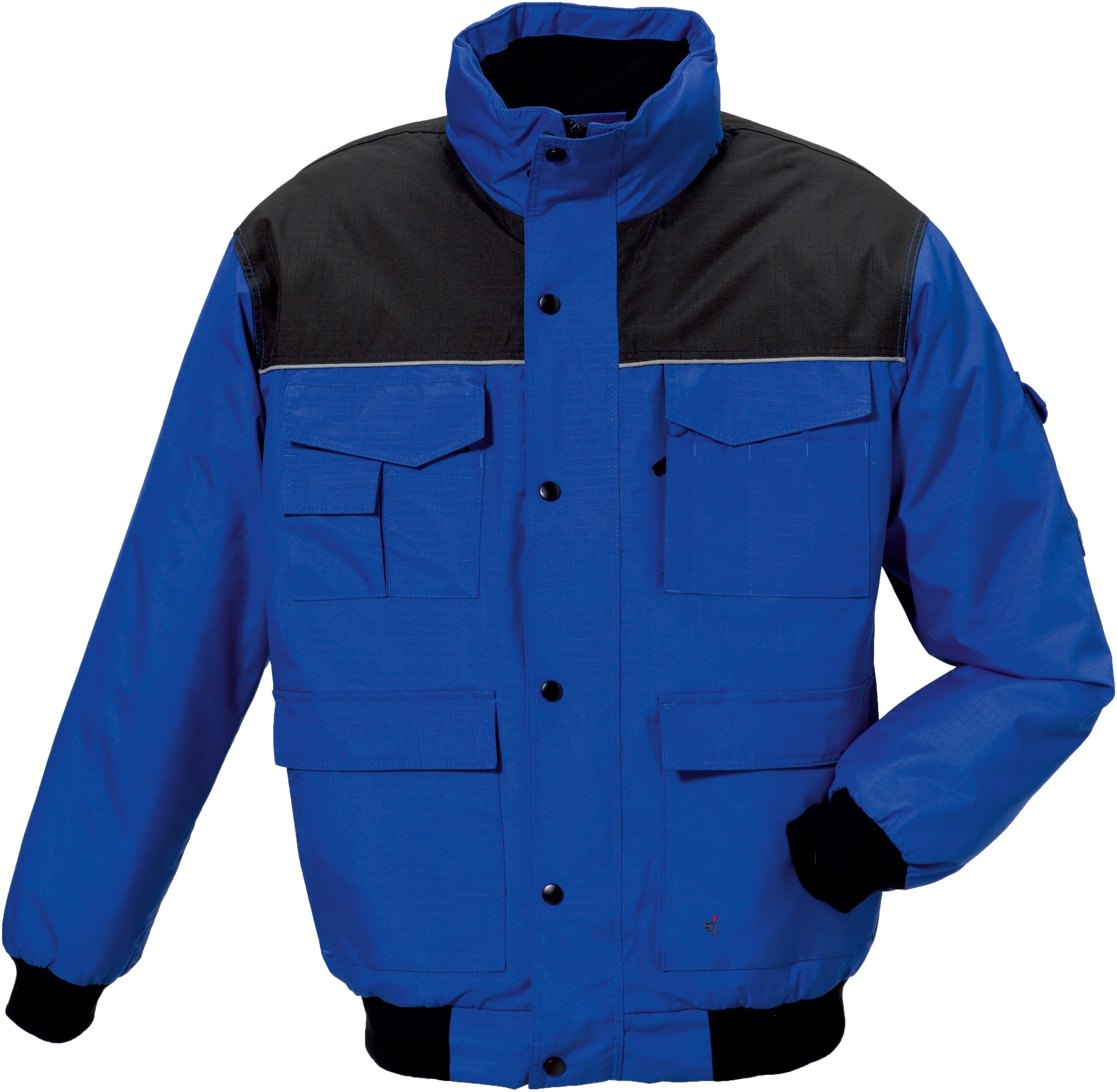 ROFA-Nässeschutz, Regenschutz, Regen-Nässe-Wetter-Schutz-Jacke, Wetterblouson, kornblau/schwarz