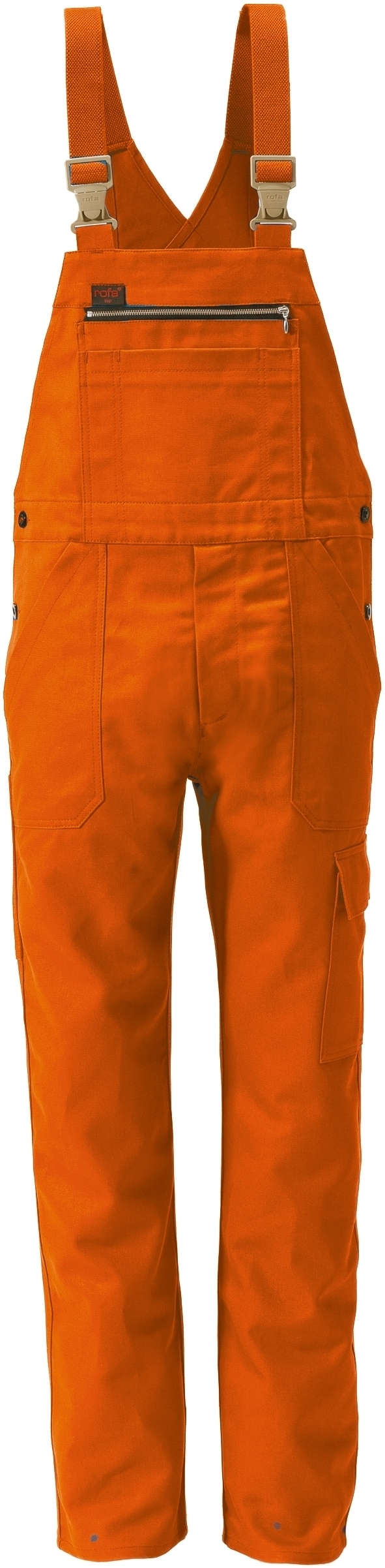 Gr.54 ROFA-Workwear, Arbeits-Berufs-Latz-Hose, ca. 330 g/m², orange
