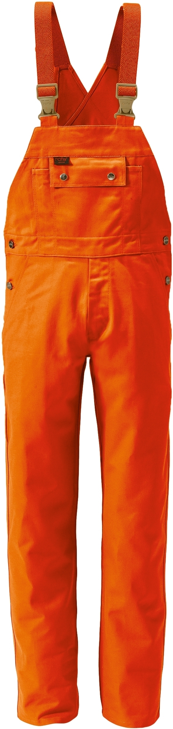 Gr.48 ROFA-Workwear, Arbeits-Berufs-Latz-Hose, ca. 360 g/m², orange