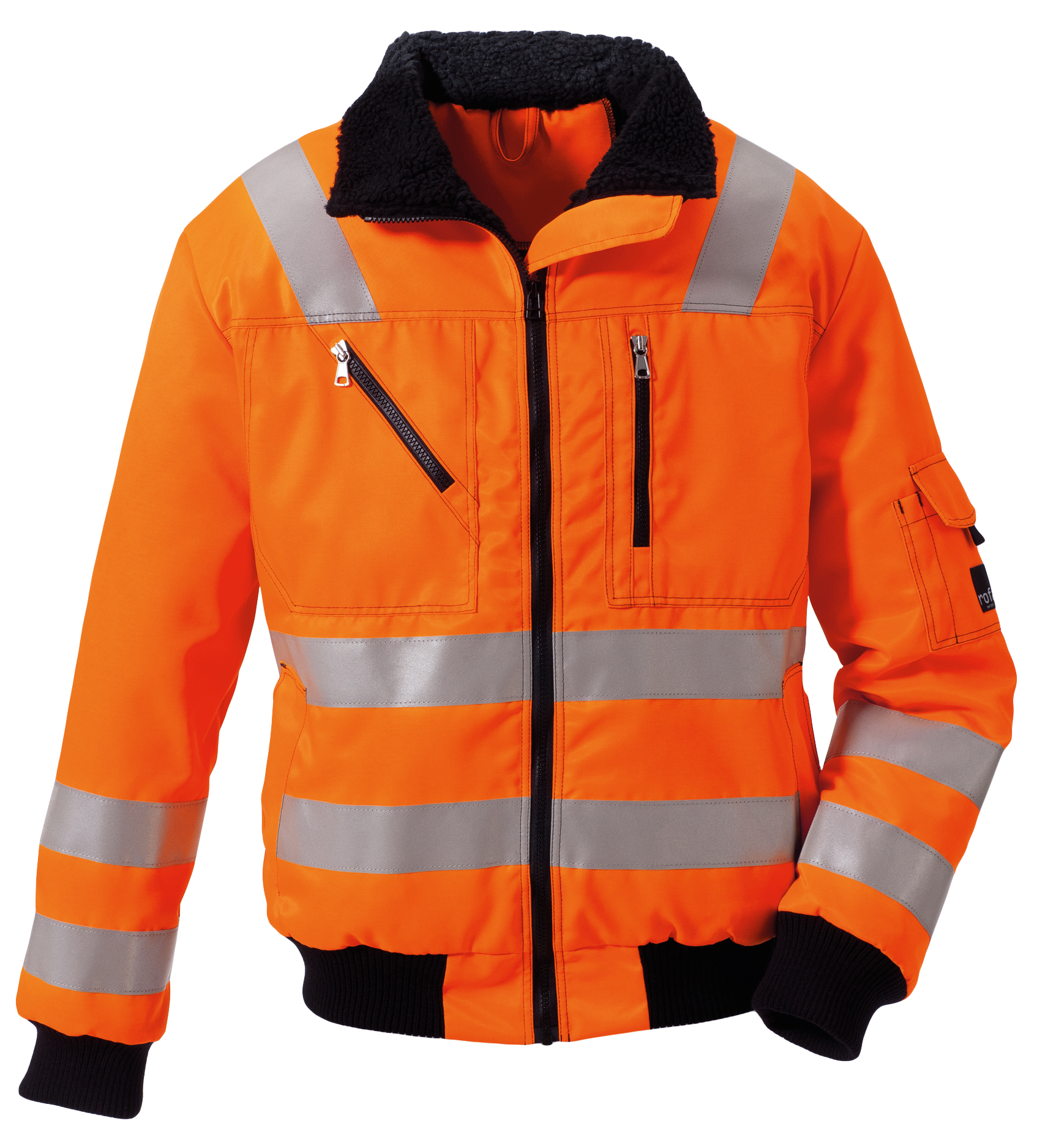 ROFA-Warnschutz, Warn-Jacke Duo Color, Polar Basic, ca. 245 g/m², leuchtorange
