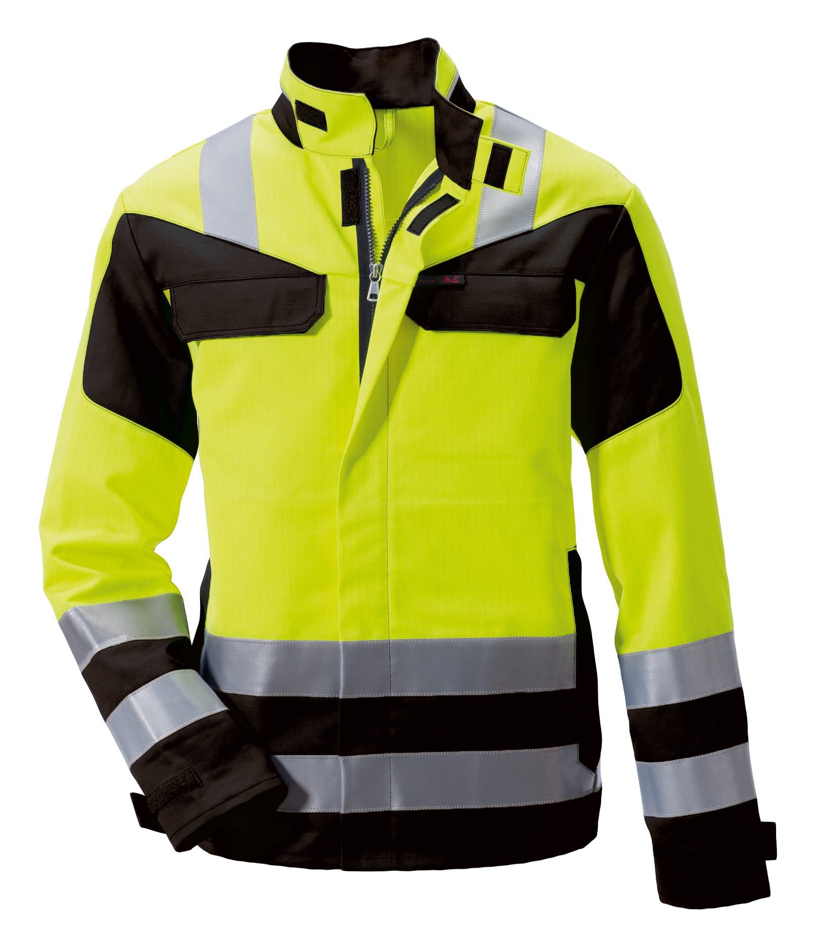 ROFA-Workwear, Warnschutz-Jacke, Multi 7, ca. 330 g/m², leuchtgelb-marine