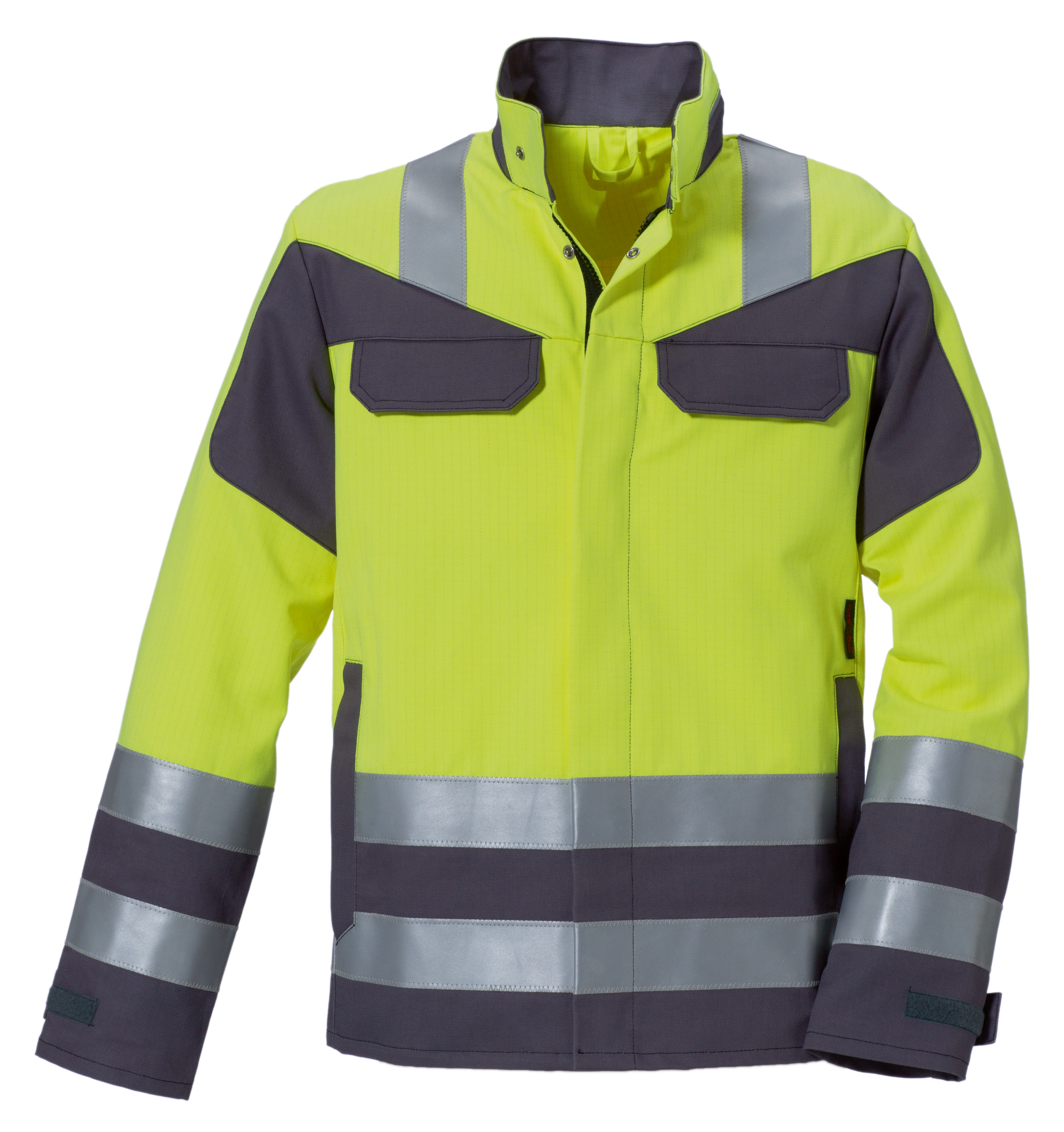 ROFA-Workwear, Warnschutz-Jacke, Multi 7, ca. 330 g/m², leuchtgelb-grau