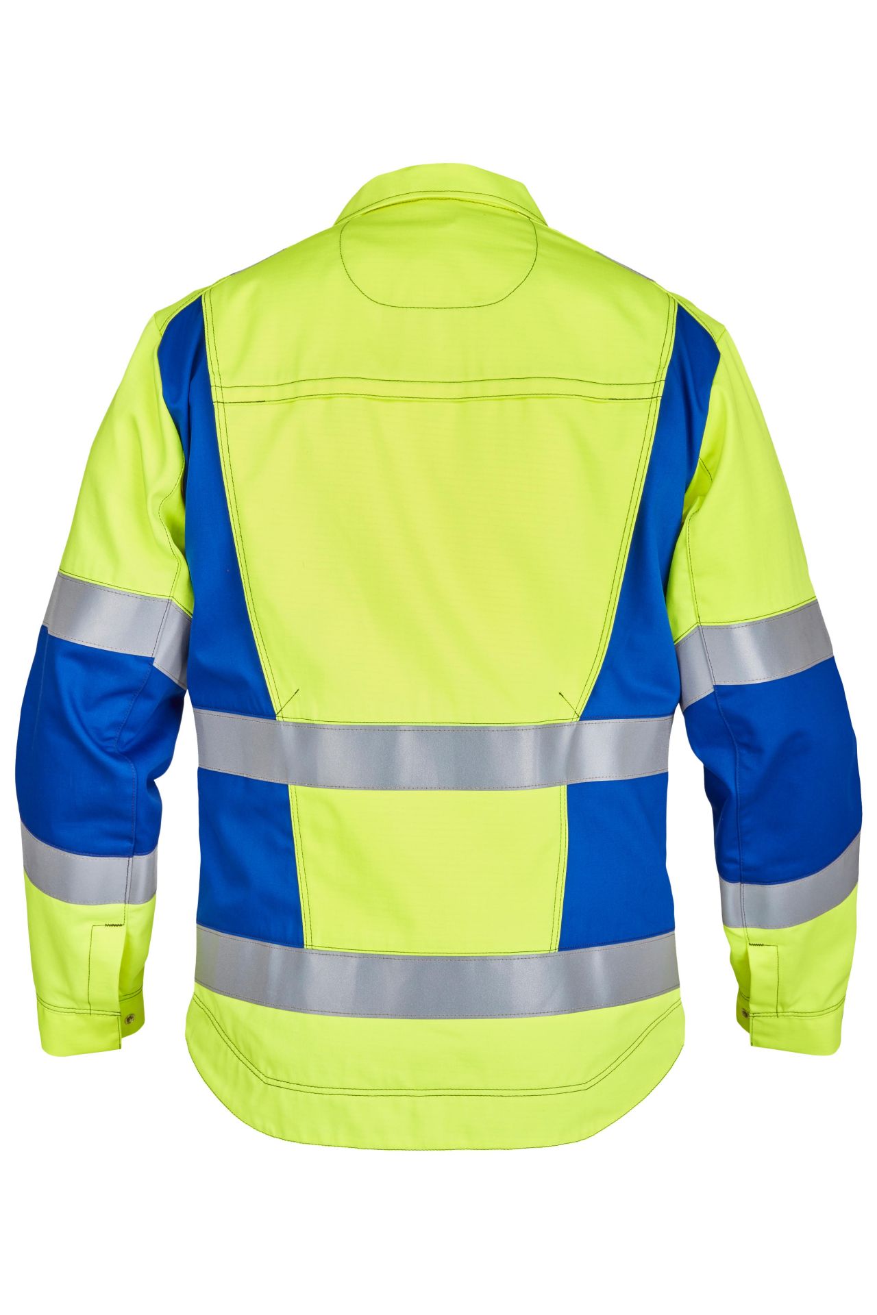 ROFA-Warnschutz, Warn-Jacke, Vis Line, 340 g/m², leuchtgelb/kornblau