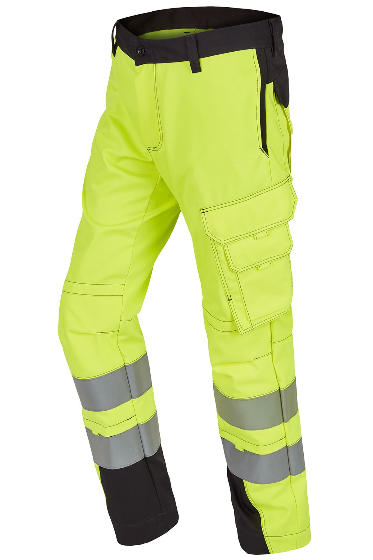 ROFA-Warnschutz, Warn-Bundhose, Vis Line, 340 g/m², leuchtgelb/anthrazit
