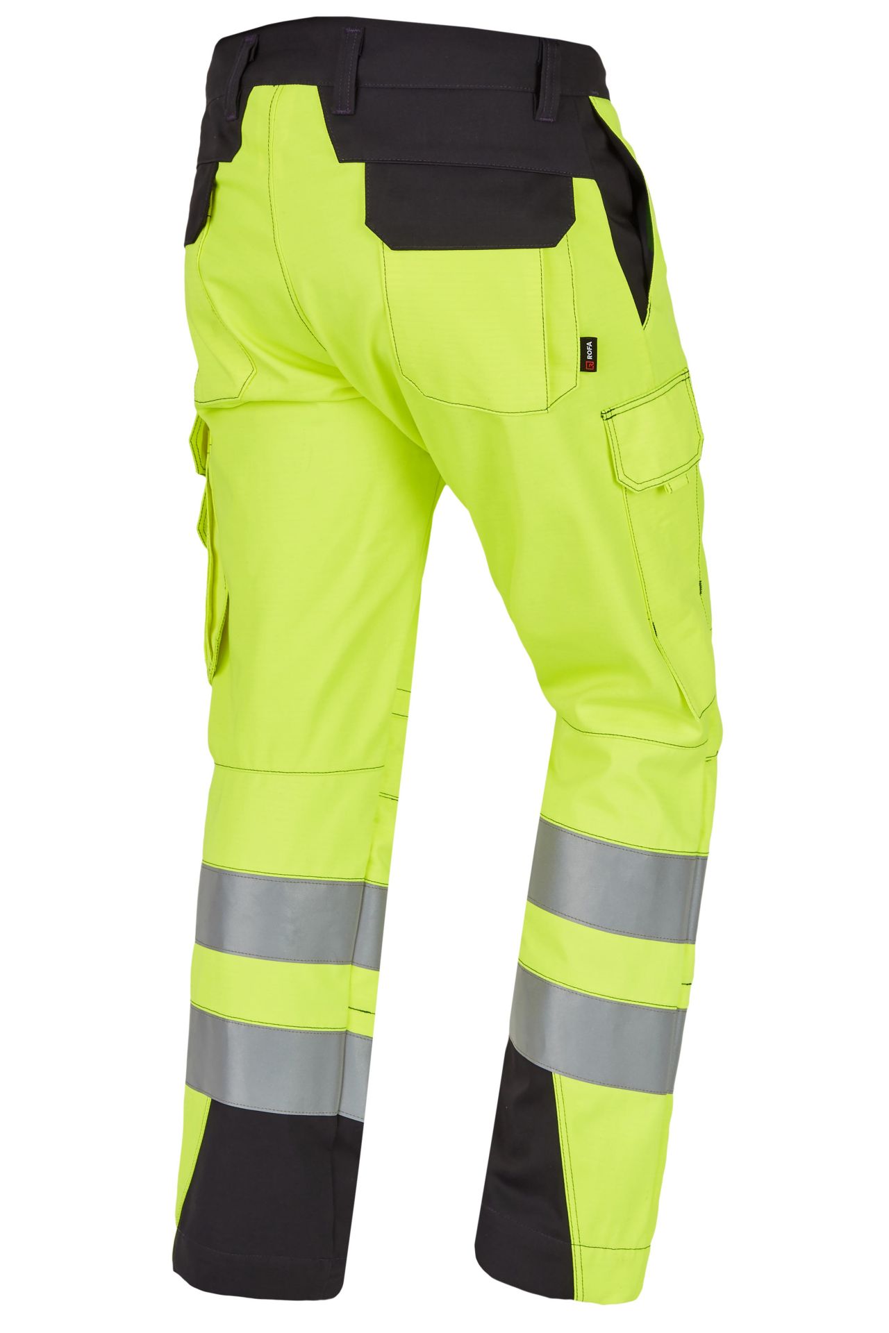 ROFA-Warnschutz, Warn-Bundhose, Vis Line, 340 g/m², leuchtgelb/anthrazit