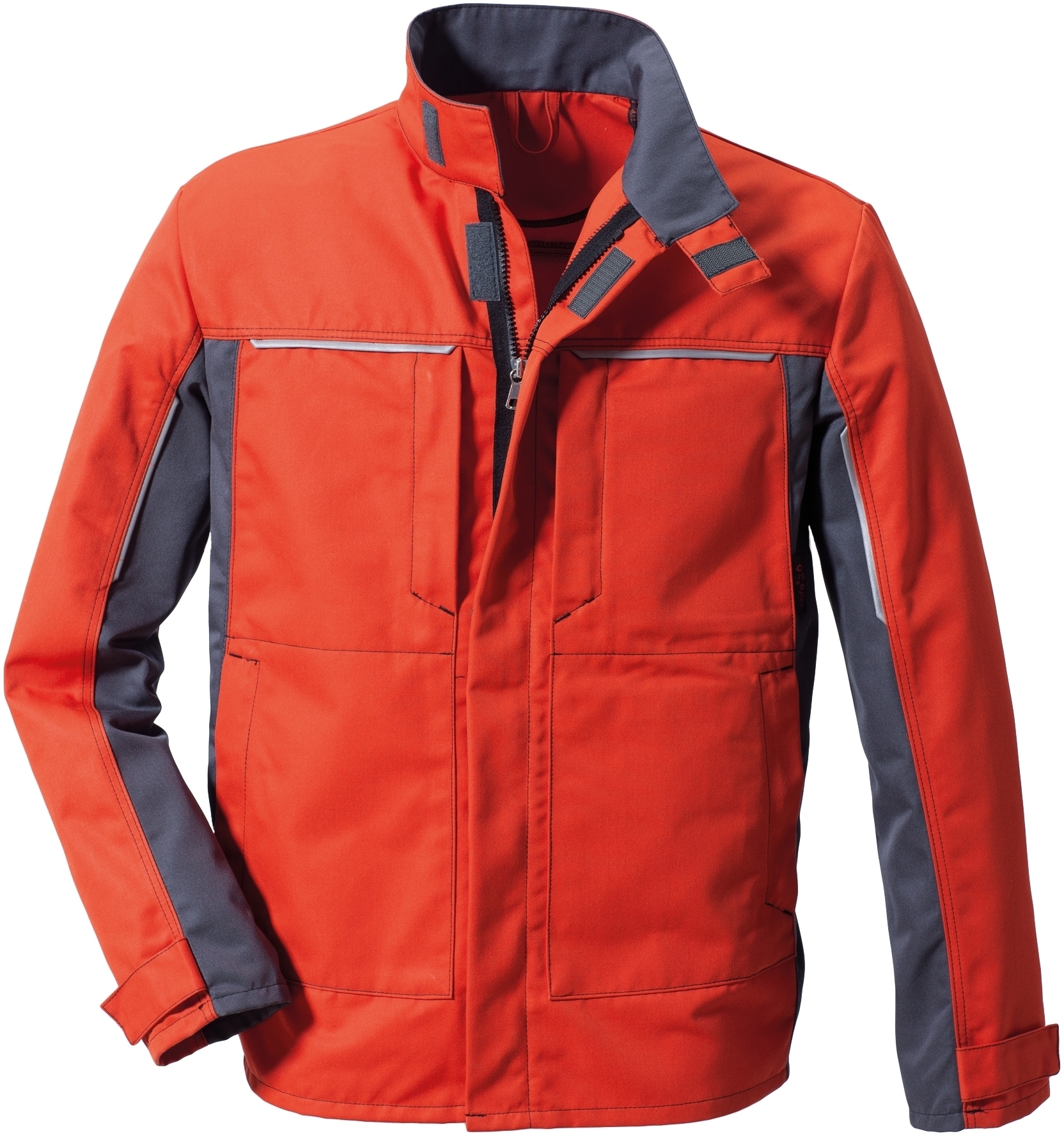 Gr.52 ROFA-Workwear, Arbeits-Berufs-Blouson, ca. 265 g/m², rot-grau