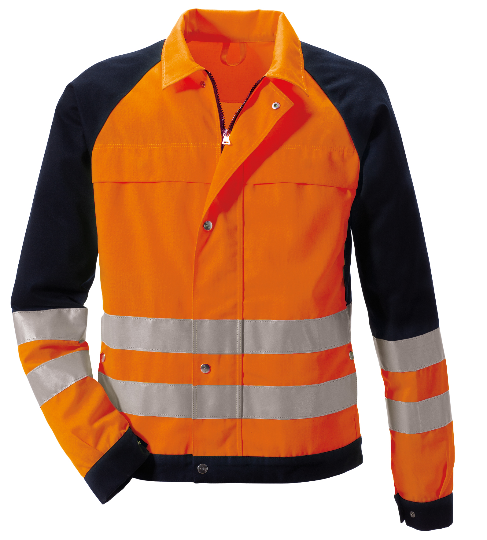 ROFA-Warnschutz, Warn-Jacke, Duo-Color, PSA, ca. 290 g/m², leuchtorange-marine
