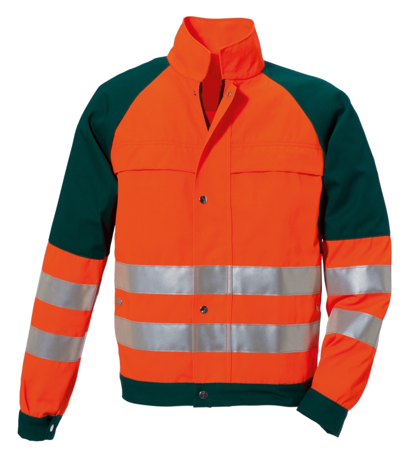 ROFA-Warnschutz, Warn-Jacke, Duo-Color, PSA, ca. 290 g/m², leuchtorange-grün
