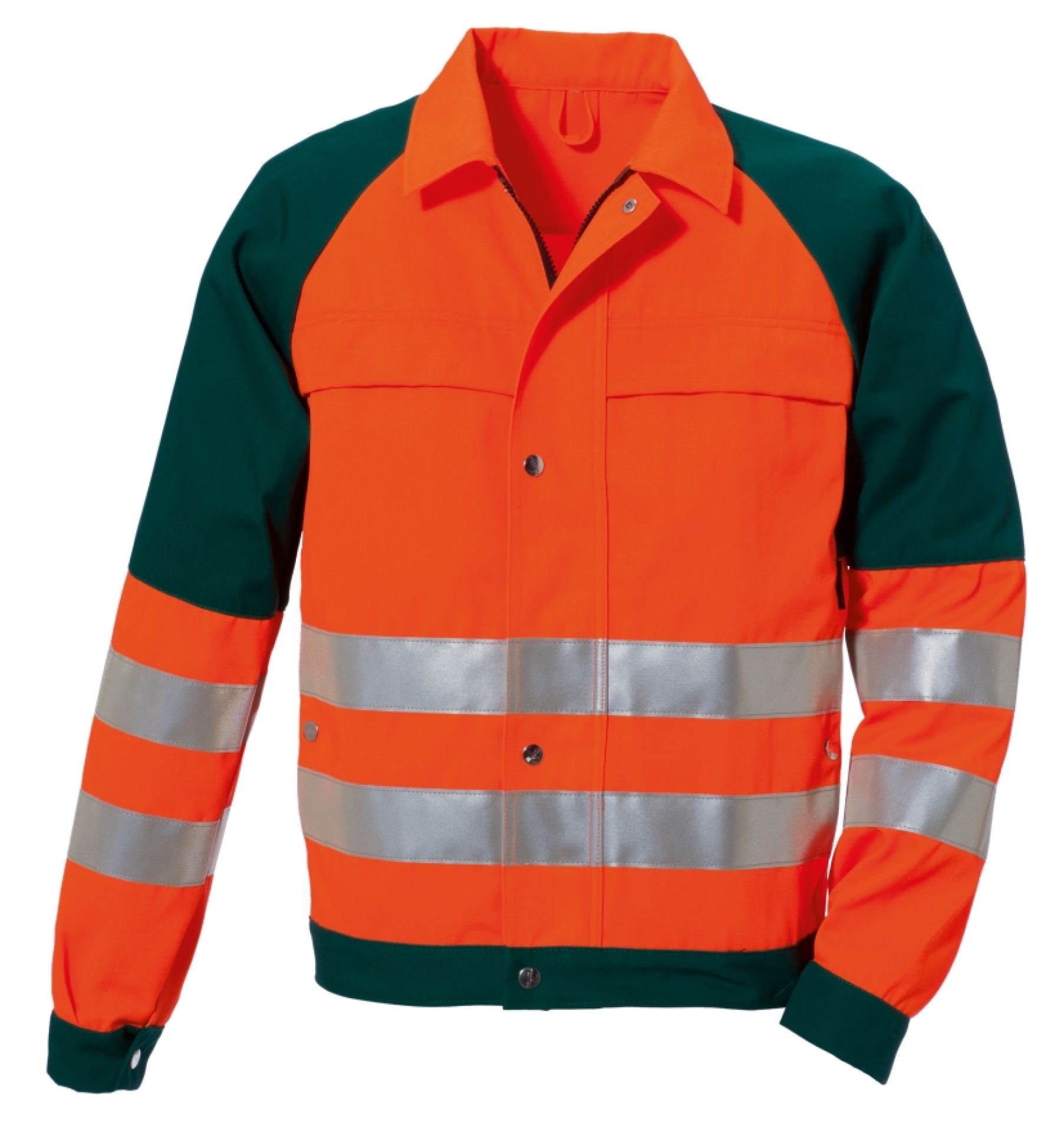 ROFA-Warnschutz, Warn-Jacke, Duo-Color, PSA, ca. 290 g/m², leuchtorange-grün