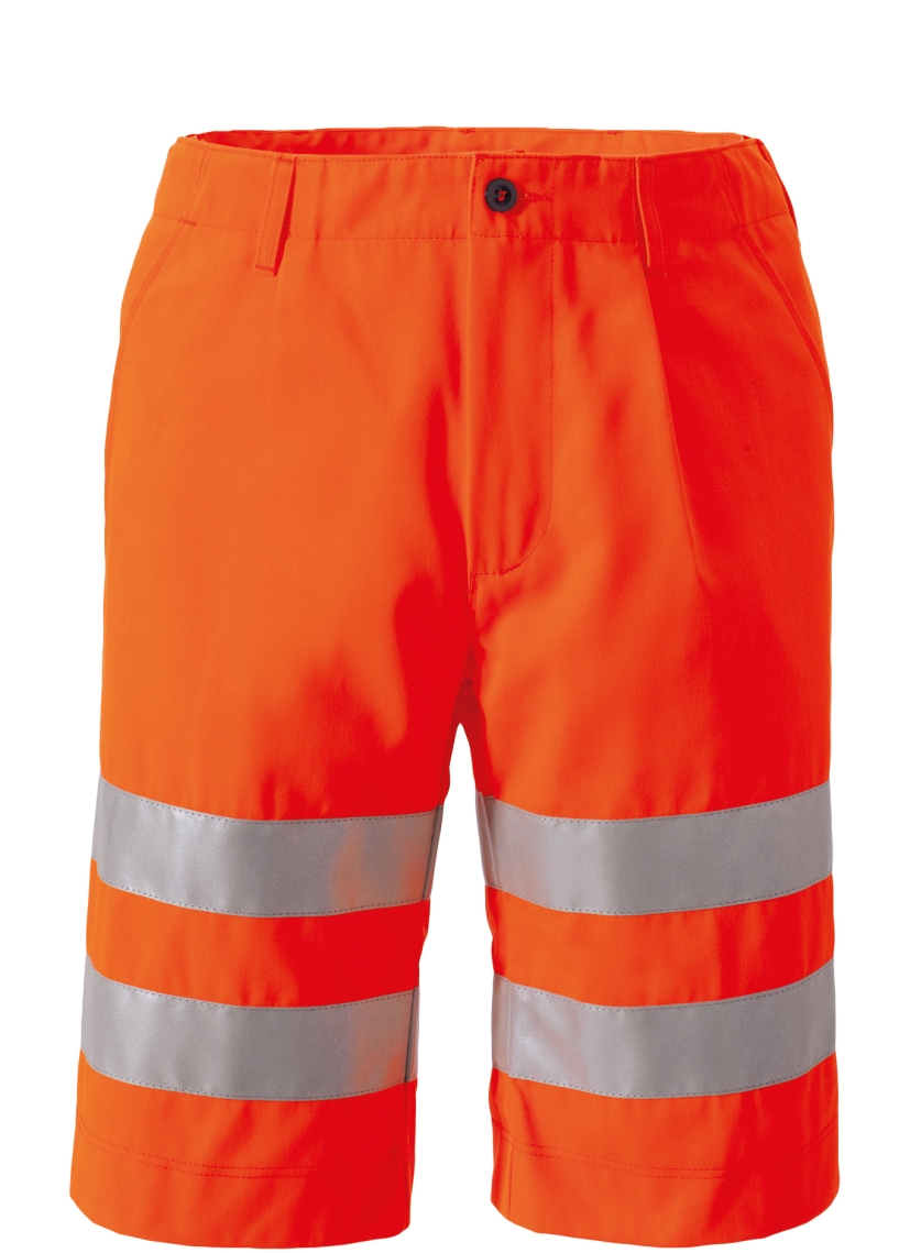 ROFA Warnschutzshort Arbeitsshorts Warnkleidung Warnschutz 3M Scotchlite leuchtorange ca 275 g