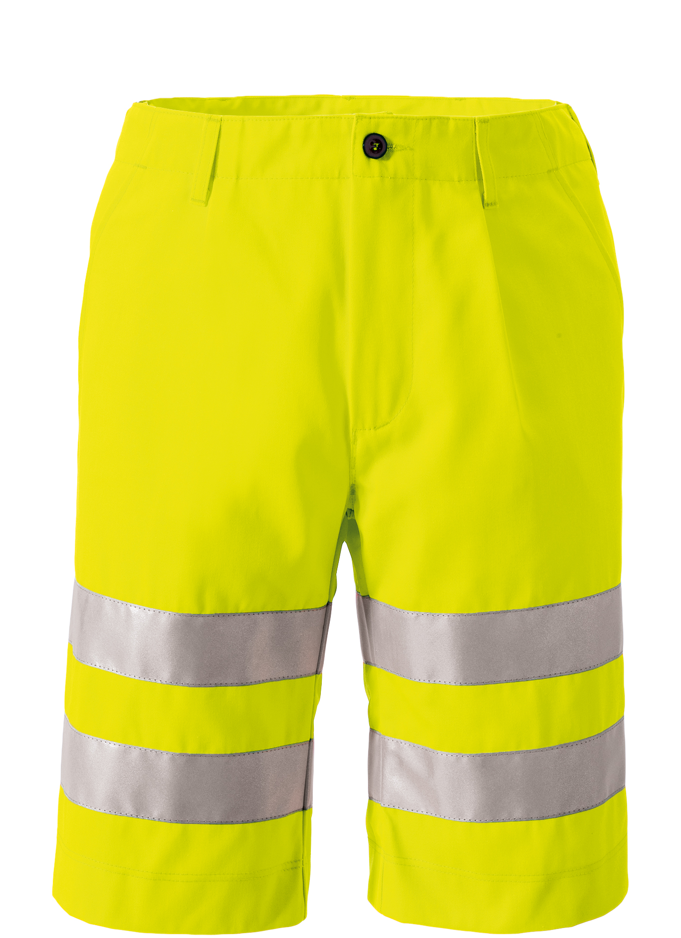 ROFA Warnschutzshort Arbeitsshorts Warnschutz Warnkleidung Shorts Scotchlite leuchtgelb schwarz ca 275 g