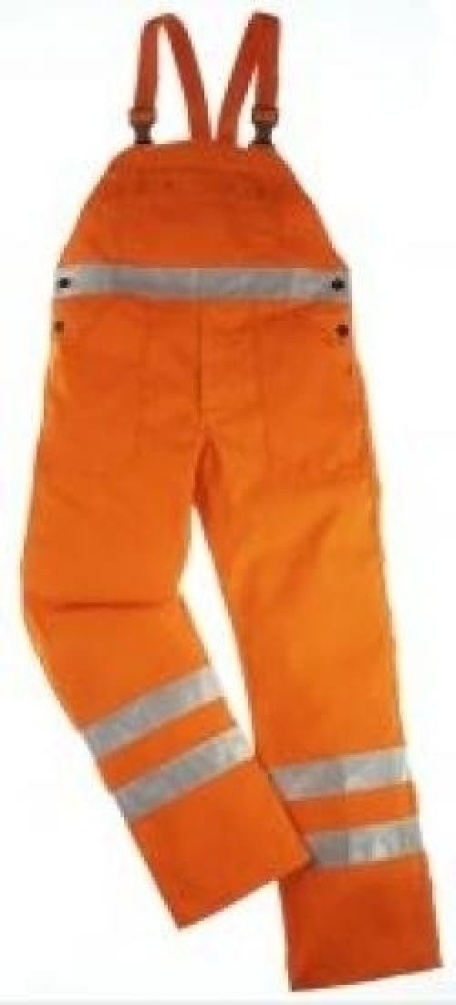Gr.50 ROFA Warnschutzlatzhose Arbeitslatzhose Warnkleidung Warnhose 3M Scotchlite leuchtorange ca 275 g